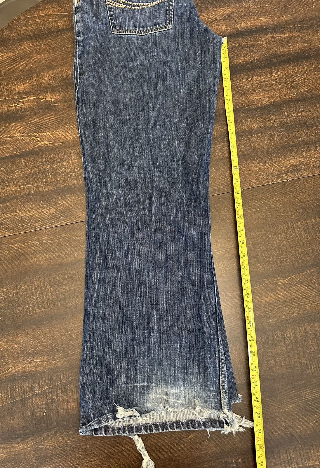 Other Paco Men’s Distressed Boot Cut Jeans-Size 33x31 Size US 33 - 5 Thumbnail
