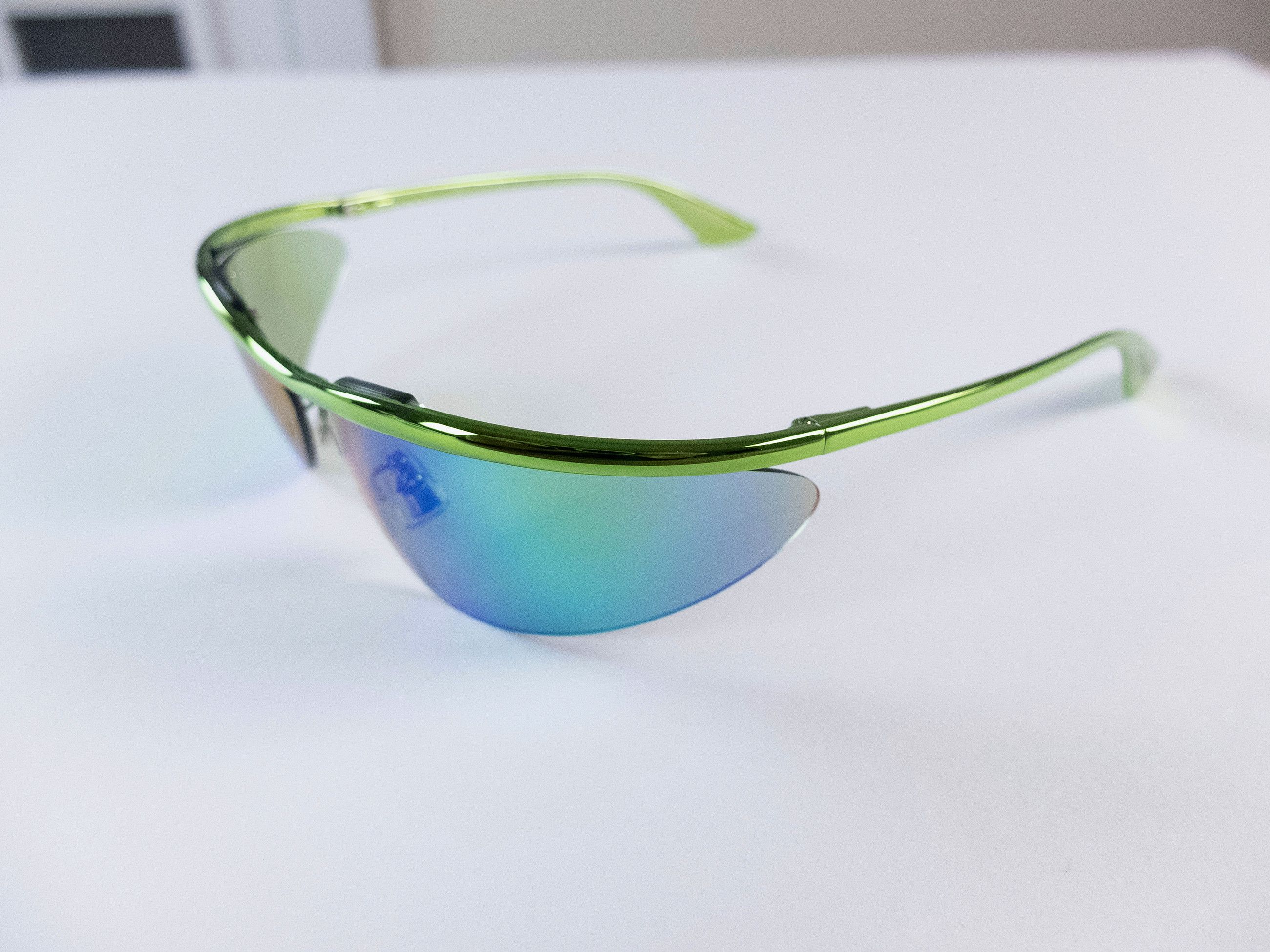 Bottega Veneta BOTTEGA VENETA green Shield mirrored sunglasses BV1174S q Size ONE SIZE - 8 Thumbnail