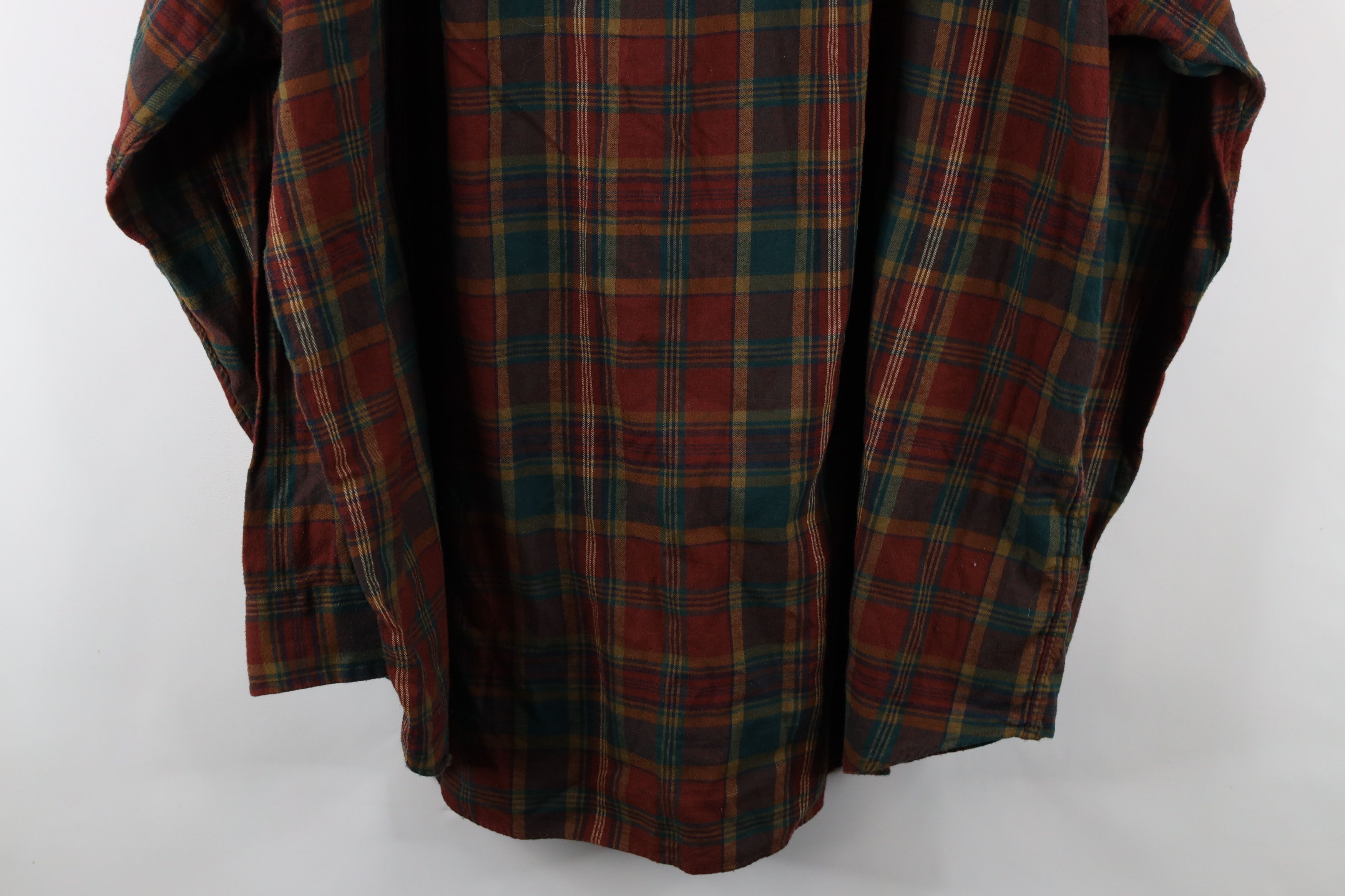 Ralph Lauren × Vintage Vintage 90s Ralph Lauren Flannel Collared Button Down Shirt Size US XXL / EU 58 / 5 - 10 Thumbnail