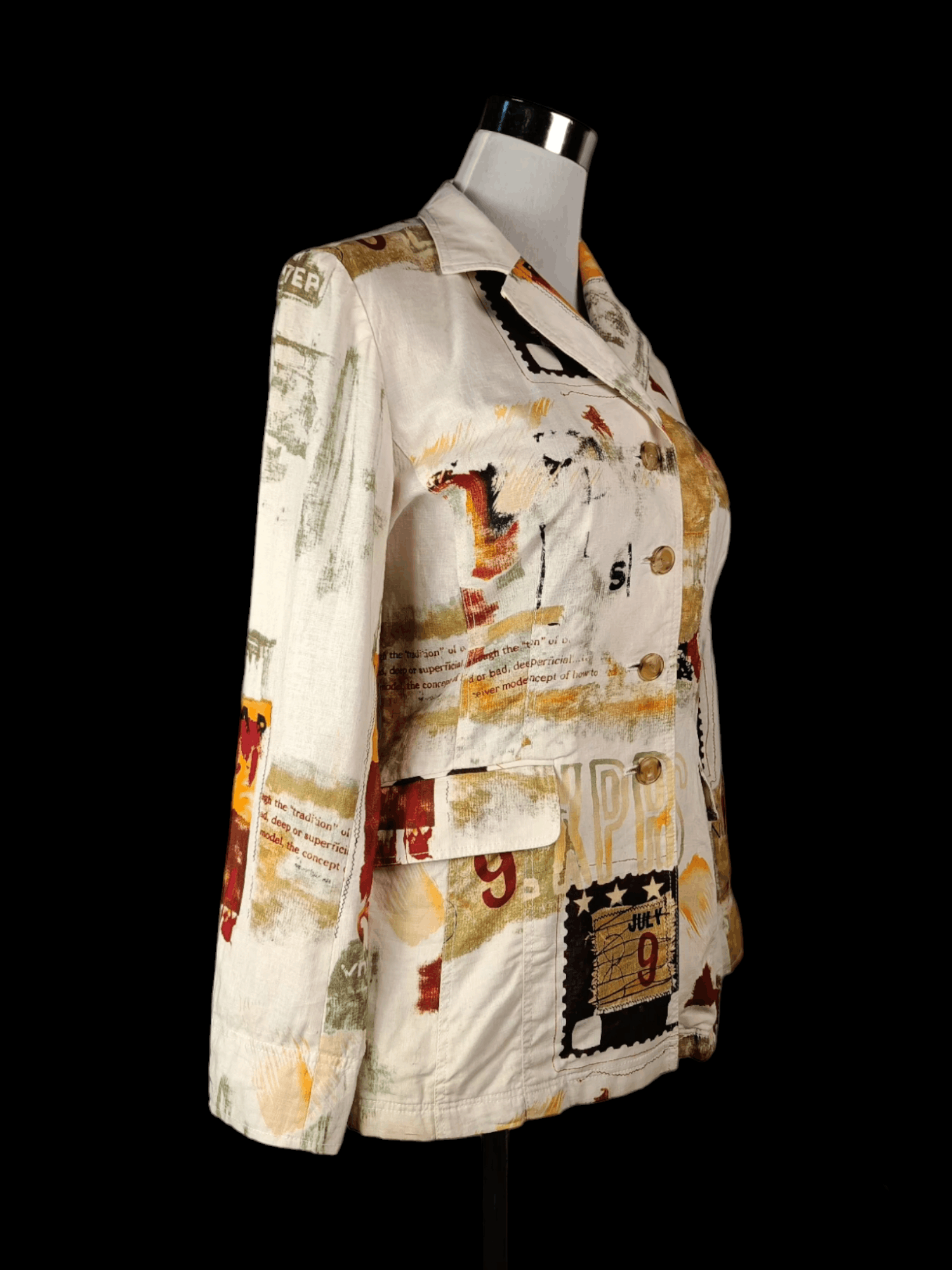Vintage Vintage Moschino Style Beautiful Blazers Size L / US 10 / IT 46 - 3 Thumbnail