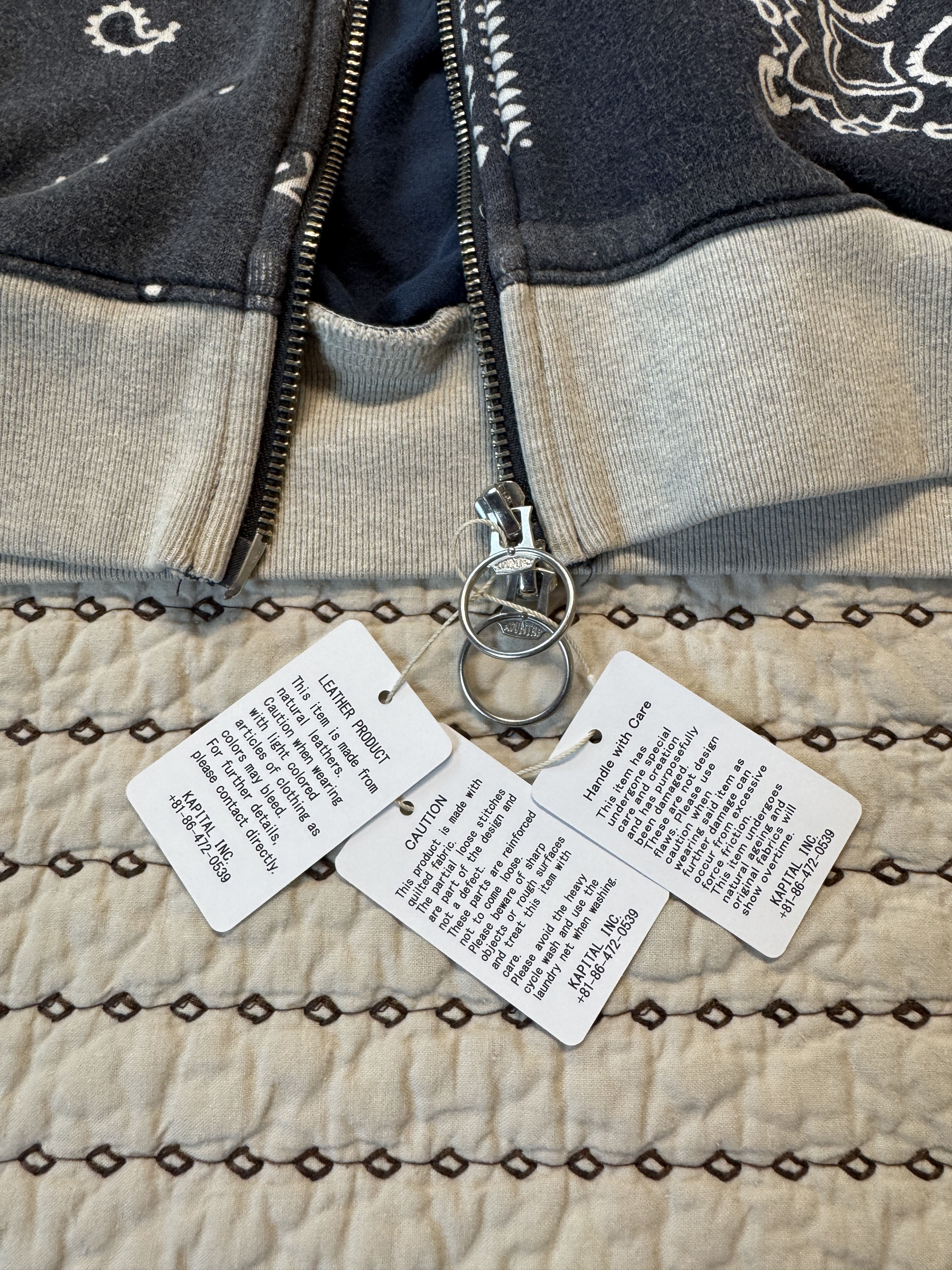 Kapital KAPITAL FLEECE BANDANA PRINT BIVOUAC HOODED SWEATSHIRT SZ 3 Size US L / EU 52-54 / 3 - 12 Thumbnail
