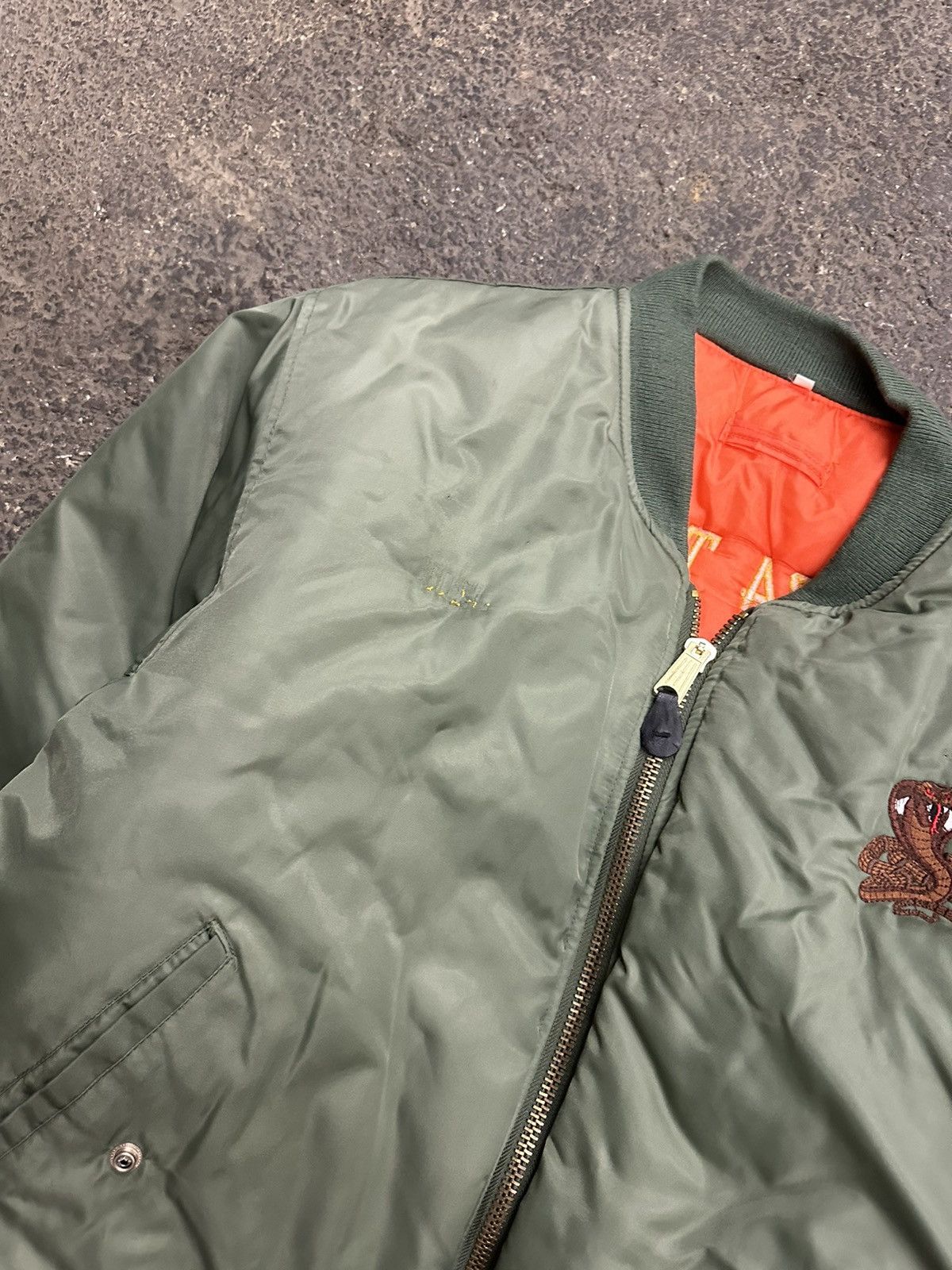 Vintage Y2K flight army bomber jacket Size US L / EU 52-54 / 3 - 11 Thumbnail