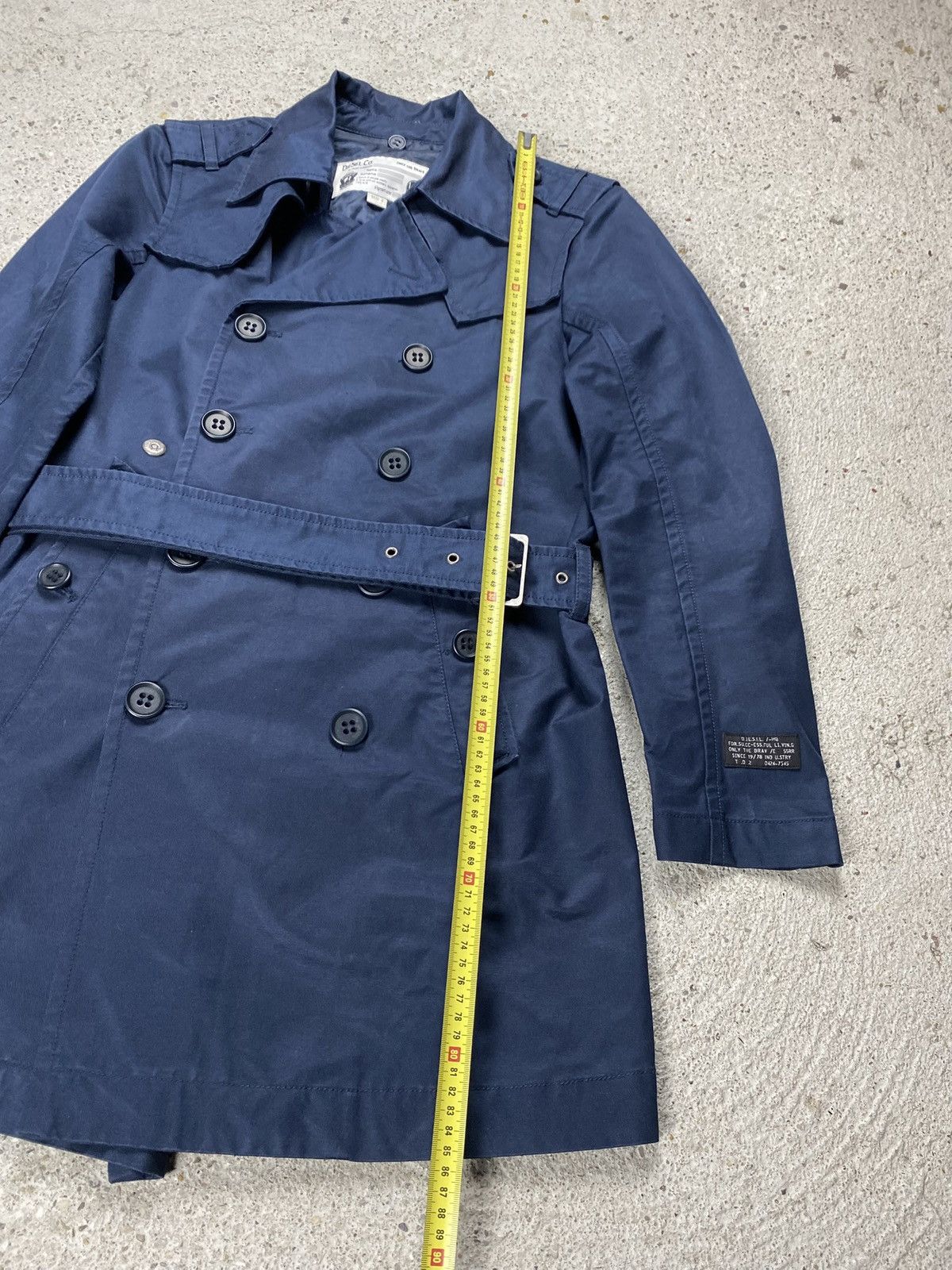 Diesel Diesel coat trench italy navy long Size S / US 4 / IT 40 - 16 Thumbnail