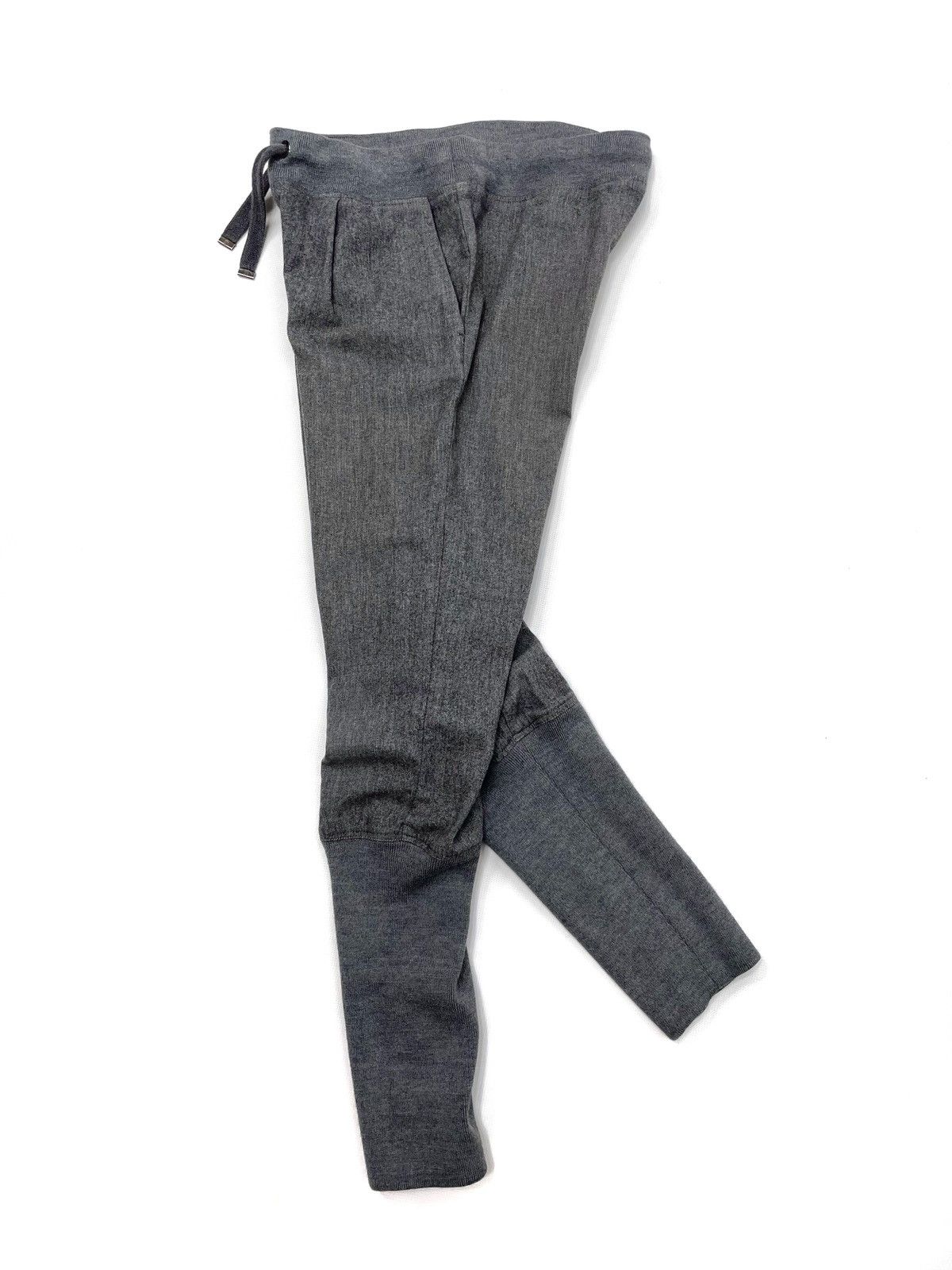 Moncler Moncler 100% Virgin Wool Knit Joggers – Grey – Size IT 40 Size 27" / US 4 / IT 40 - 7 Thumbnail