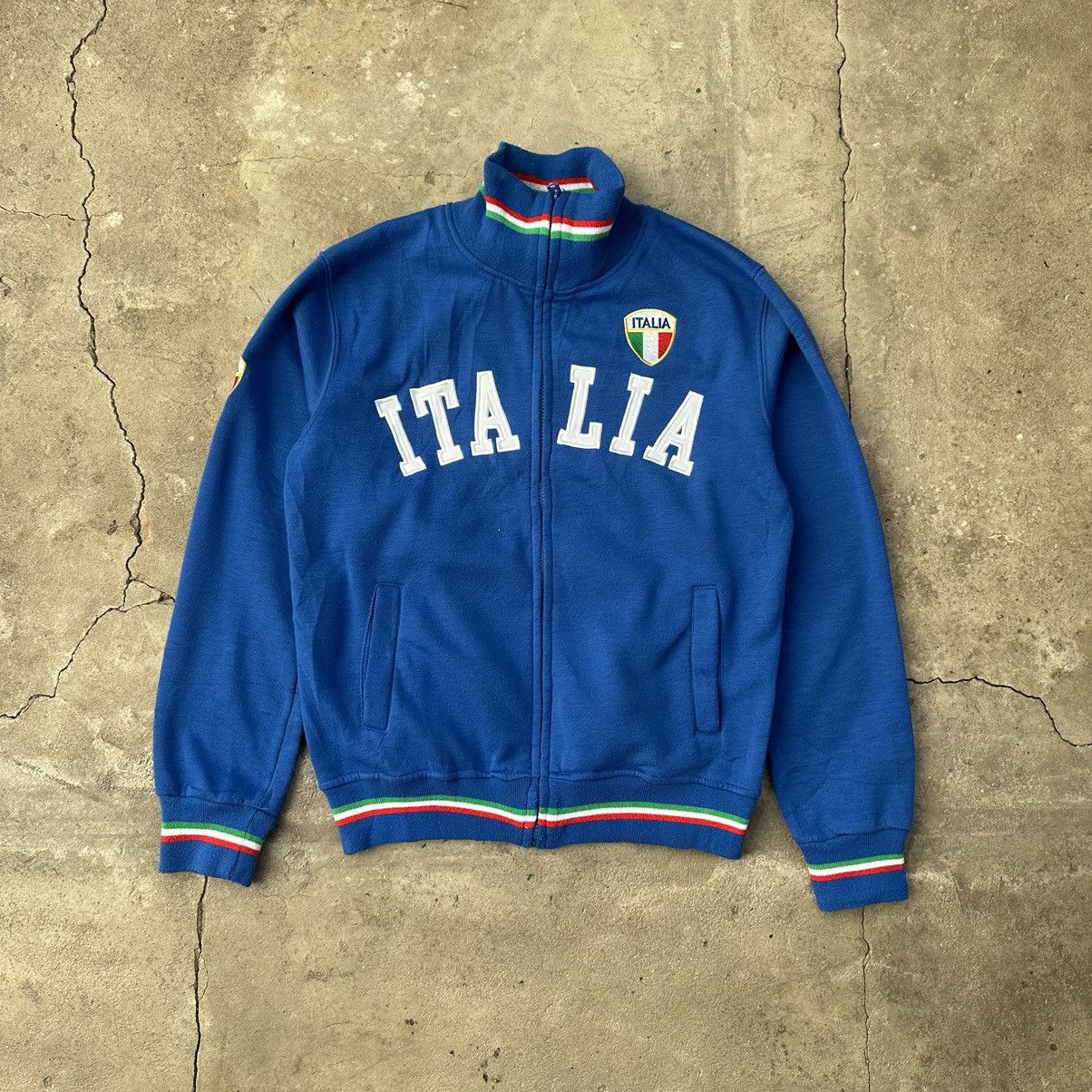 Other Vintage Italia y2k Embroidered Spellout Logo Zip Up Hoodie Size US M / EU 48-50 / 2 - 1 Thumbnail