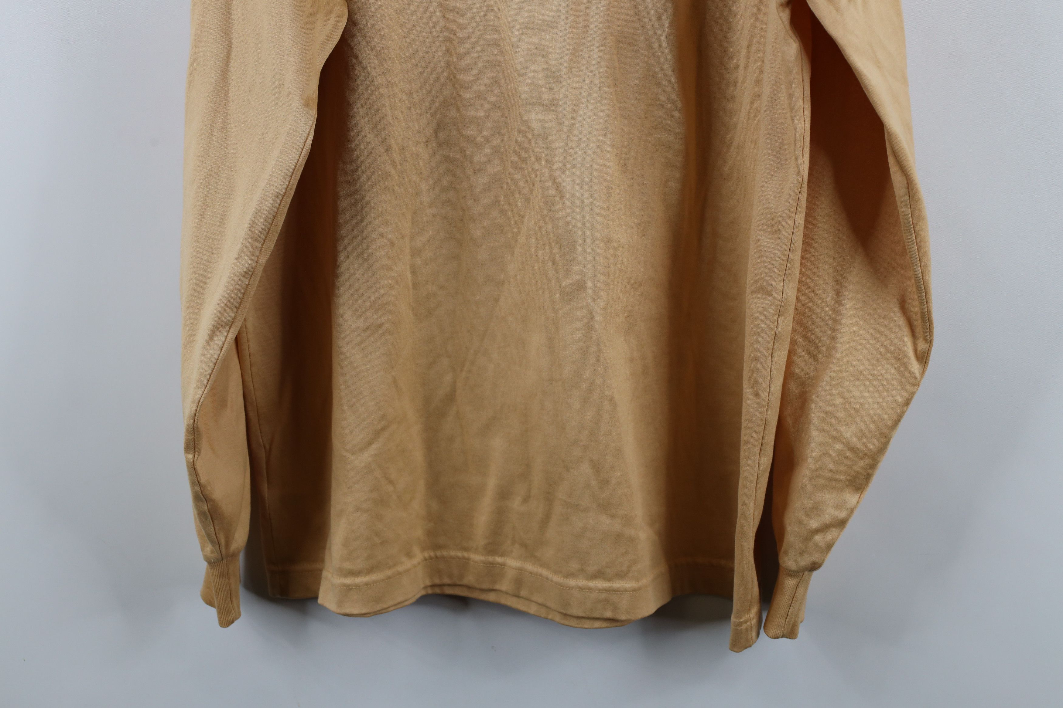 Lands' End × Vintage Vintage 90s Lands End Mock Neck Long Sleeve T-Shirt Gold USA Size US M / EU 48-50 / 2 - 9 Thumbnail