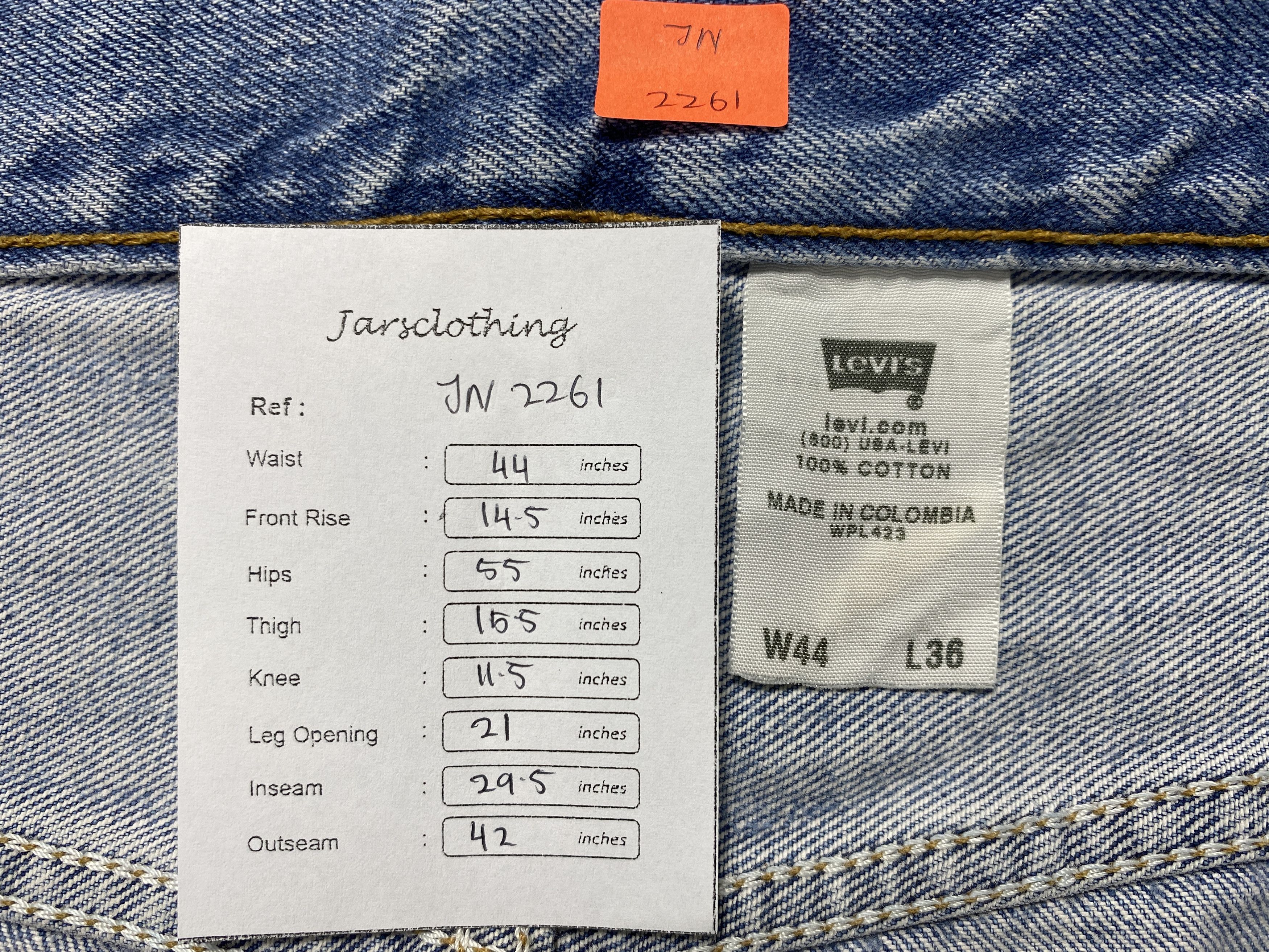 Levi's Blue Vintage Levi's 501 Jeans 44x29.5 Denim -JN2261 Size US 44 / EU 60 - 8 Thumbnail