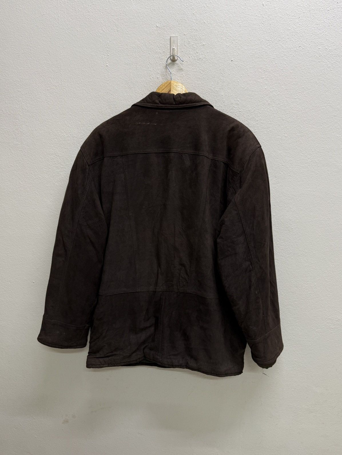 Vintage Vintage Victory Boat Line Suede Brown Jacket Wool lined Size US L / EU 52-54 / 3 - 22 Thumbnail