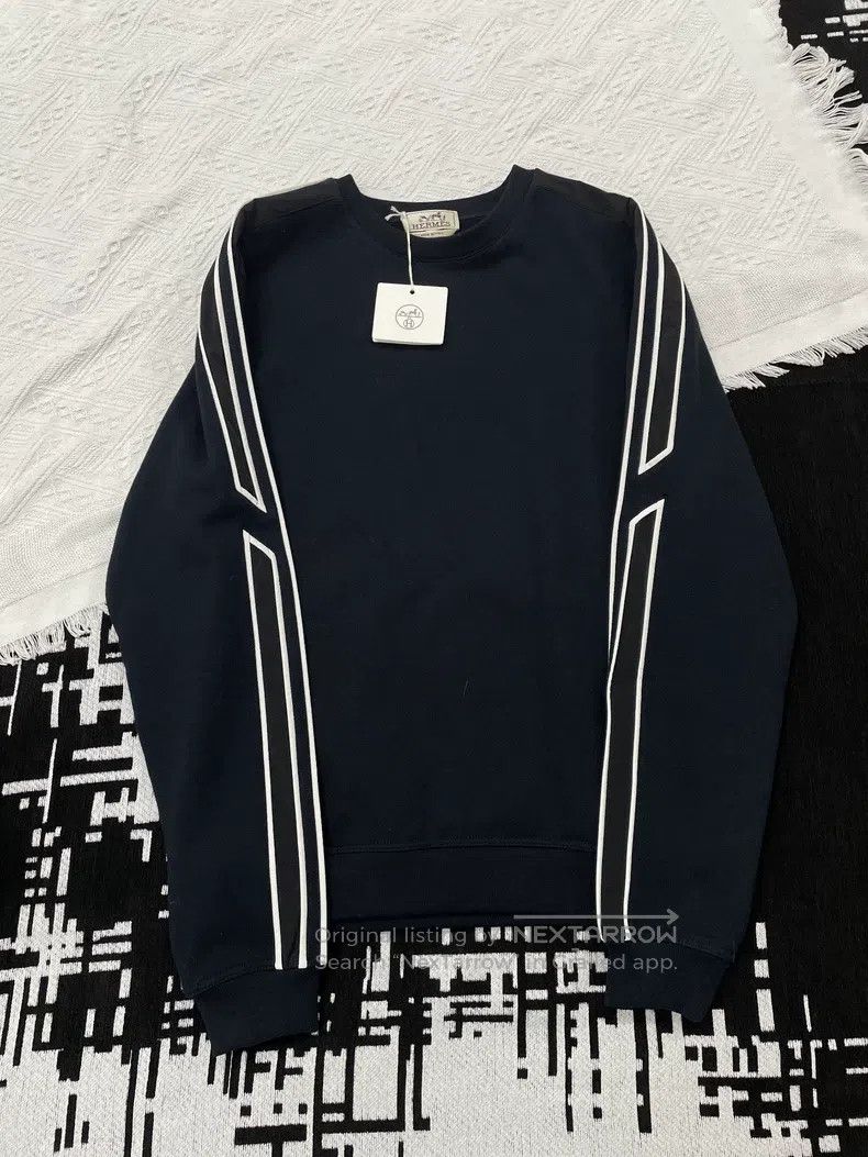 Hermes Hermes Dark blue men's sweatshirt long sleeve top Size US S / EU 44-46 / 1 - 1 Thumbnail