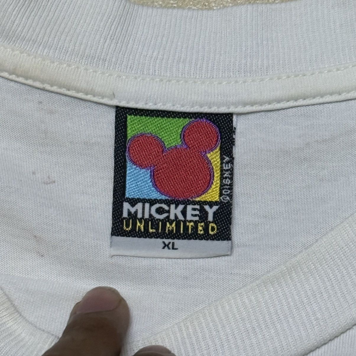 Disney × Mickey Mouse × Mickey Unlimited Vintage Mickey Mouse Mickey Unlimited Big Logo T Shirt Size US XL / EU 56 / 4 - 5 Thumbnail