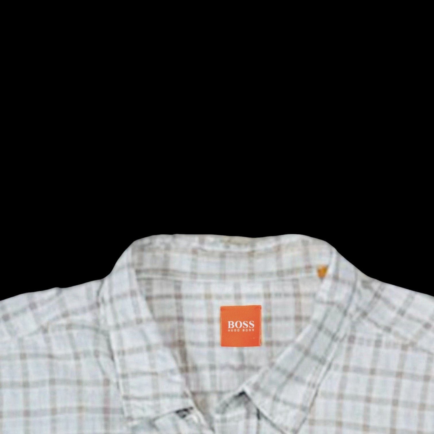 Hugo Boss Hugo Boss Shirt in White/Brown | Size L Size US L / EU 52-54 / 3 - 4 Thumbnail