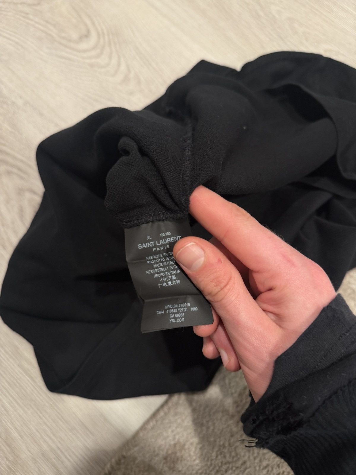 Saint Laurent Paris s/s 2015 score patch polo!! Size US L / EU 52-54 / 3 - 6 Thumbnail