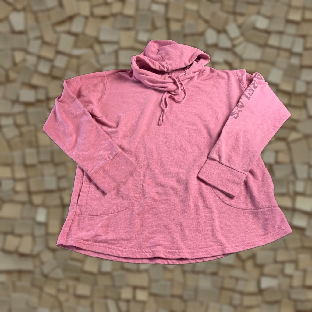 Vintage Cabela's Sweater Women's Size Small Reg Pink Drawstrings Pockets Beach Pullover Knit Shirt Size S / US 4 / IT 40 - 1 Thumbnail