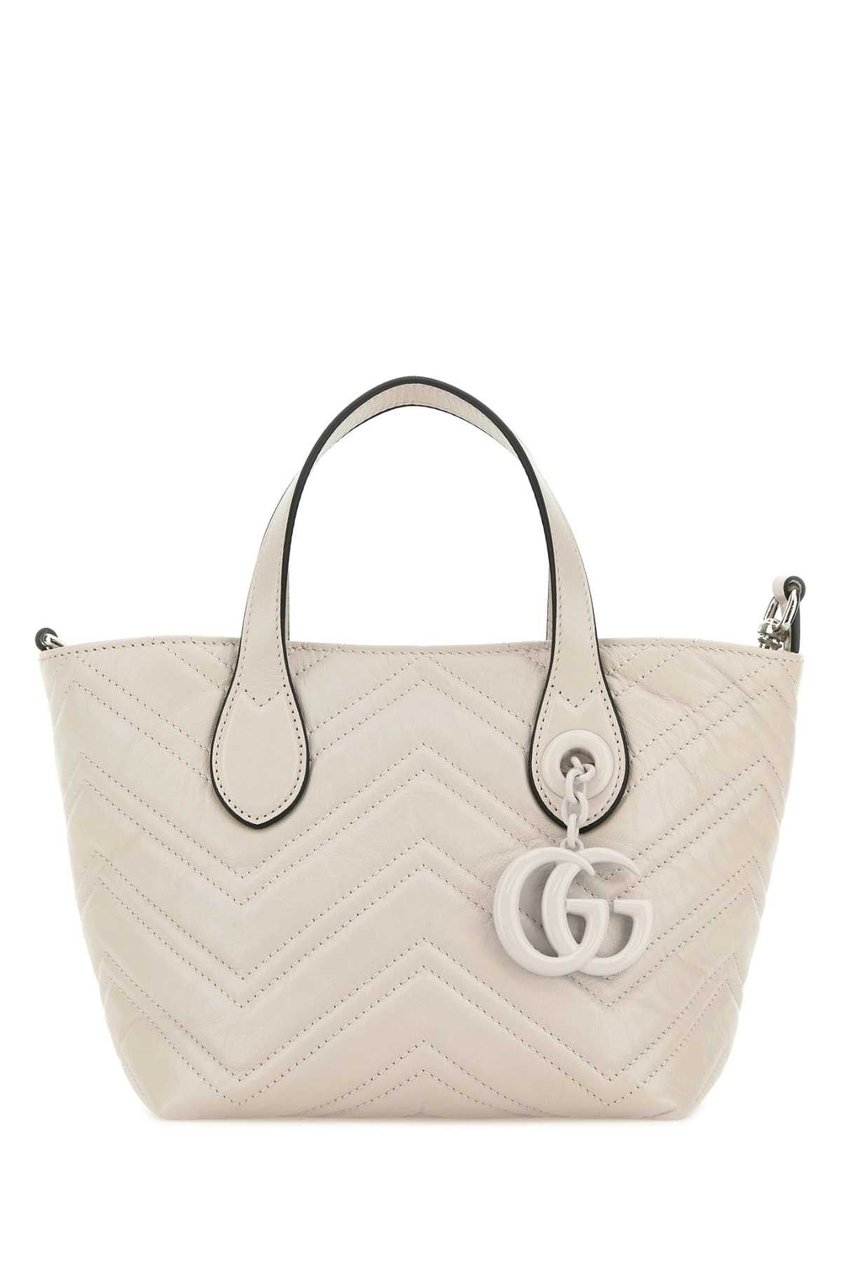 Gucci Ivory Leather Small Gg Marmont Handbag Size ONE SIZE - 1 Thumbnail