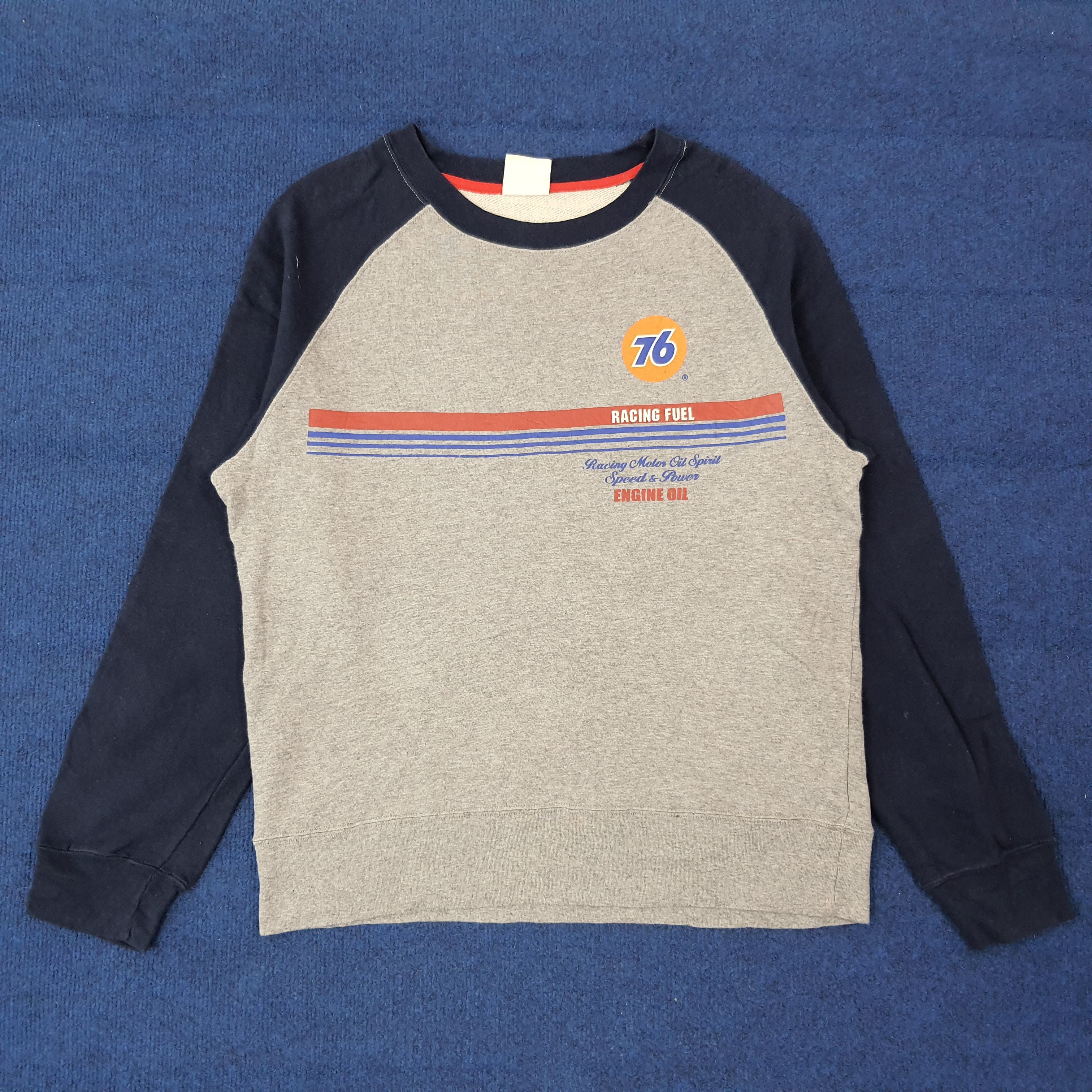 Vintage Vintage Lubricant 76 Motor Oil Raglan Sweatshirt C261N5 Size US M / EU 48-50 / 2 - 3 Thumbnail