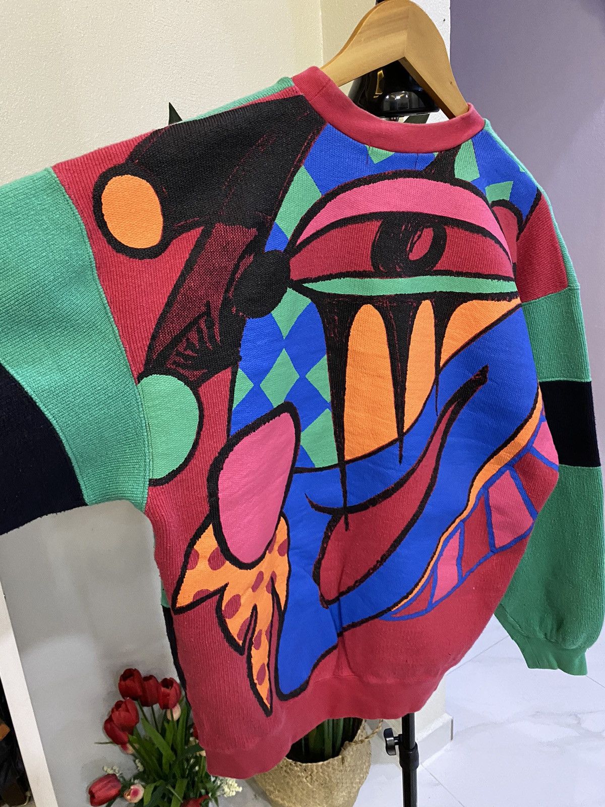 Designer × Kansai Yamamoto × Vintage Vintage Kansai Yamamoto Sweatshirt Size US M / EU 48-50 / 2 - 3 Thumbnail