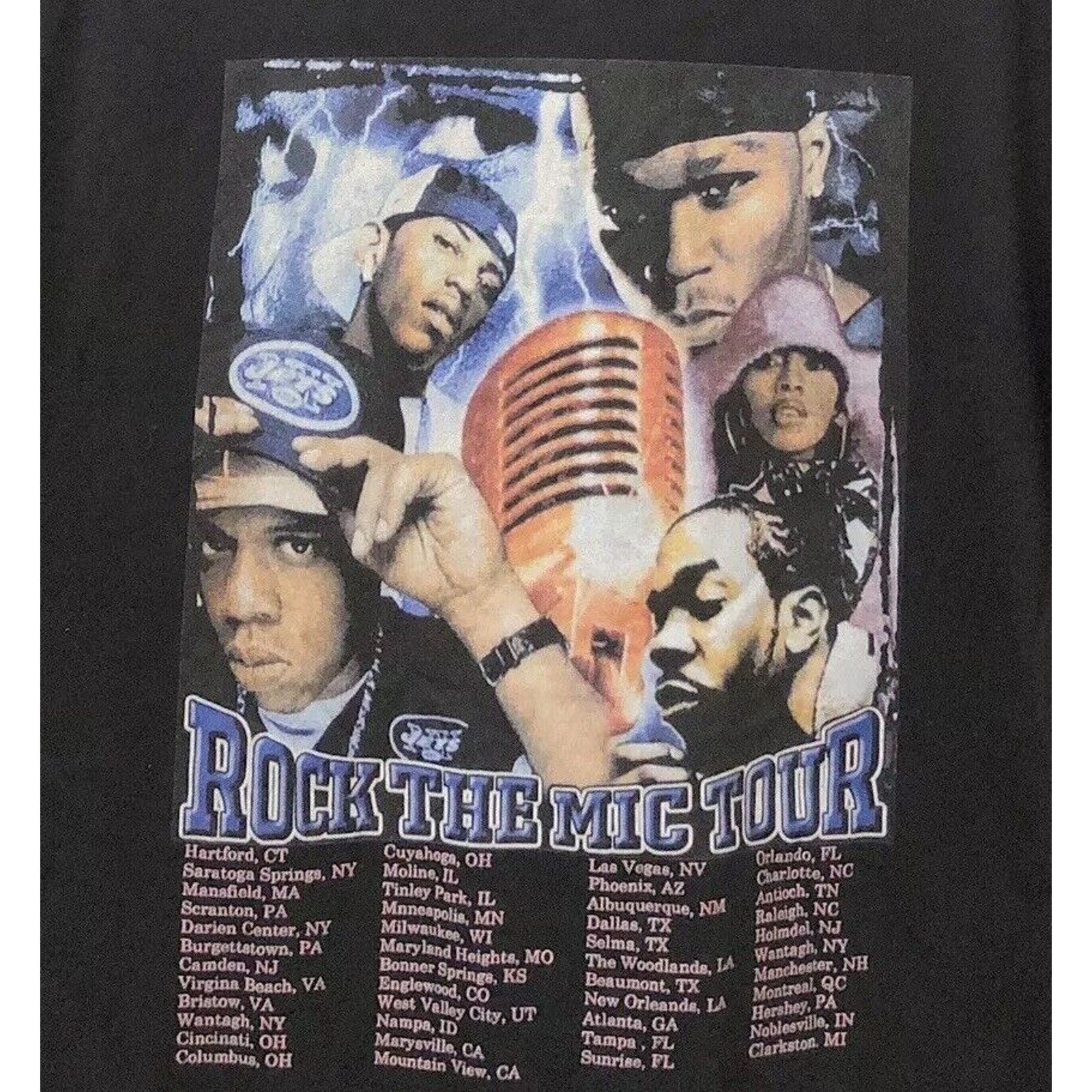 Gildan 2003 Roc The Mic Tour T Shirt VTG Merch Jay Z 50 Cent Rare M Size US M / EU 48-50 / 2 - 4 Thumbnail