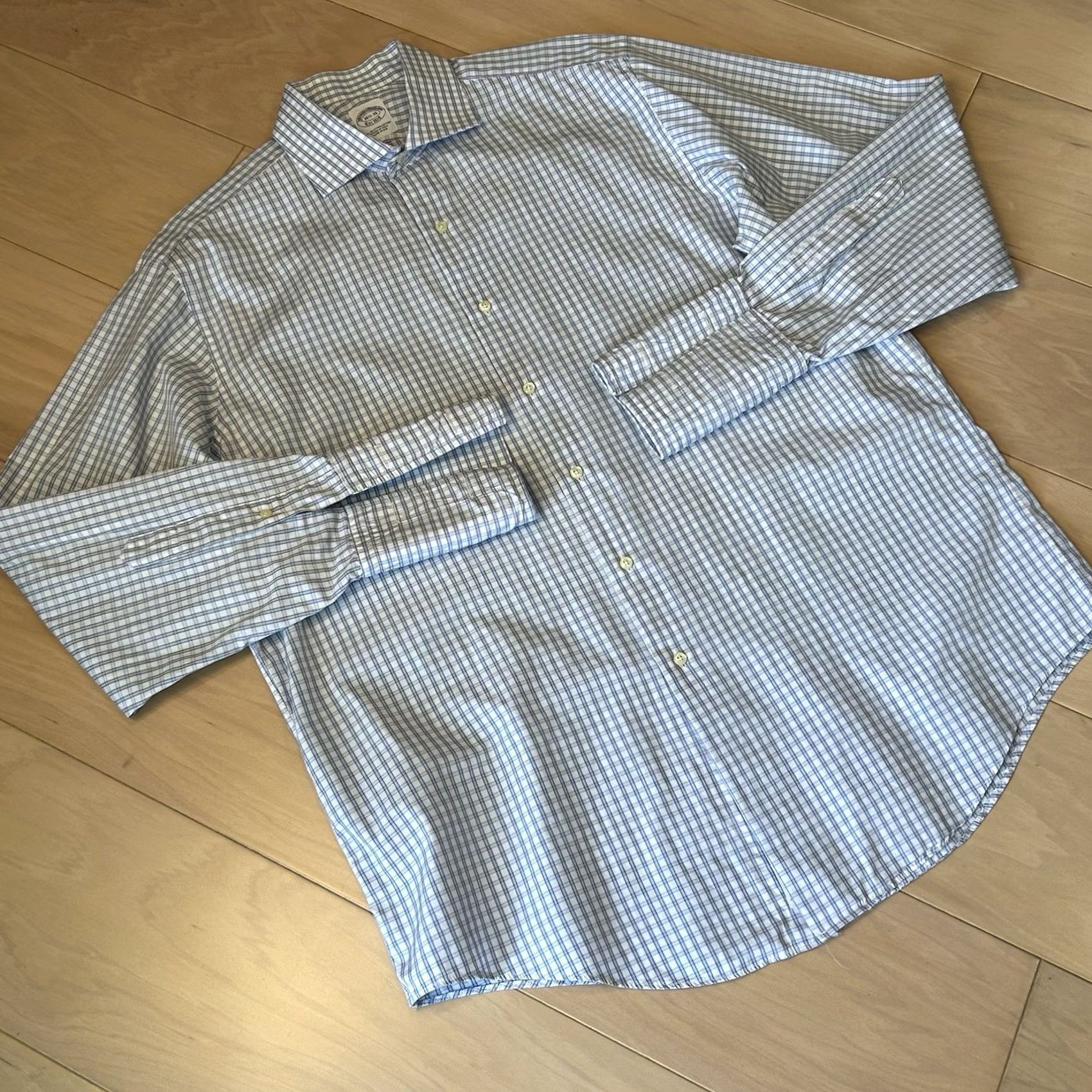 Brooks Brothers Vintage Brooks Brothers Makers Button Up Shirt Long Sleeve *Flaw Mens 16.5-35 Size US L / EU 52-54 / 3 - 2 Thumbnail