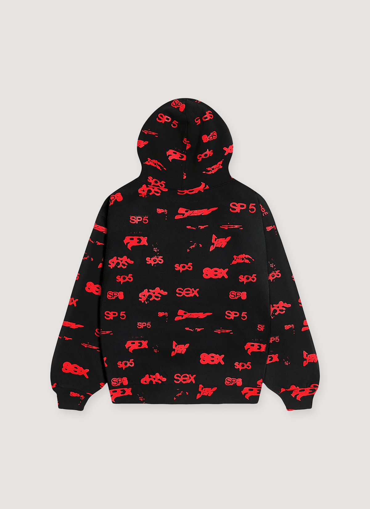 Sp5der Worldwide SEX AOP Sweatshirt Black Red Size US S / EU 44-46 / 1 - 1 Thumbnail