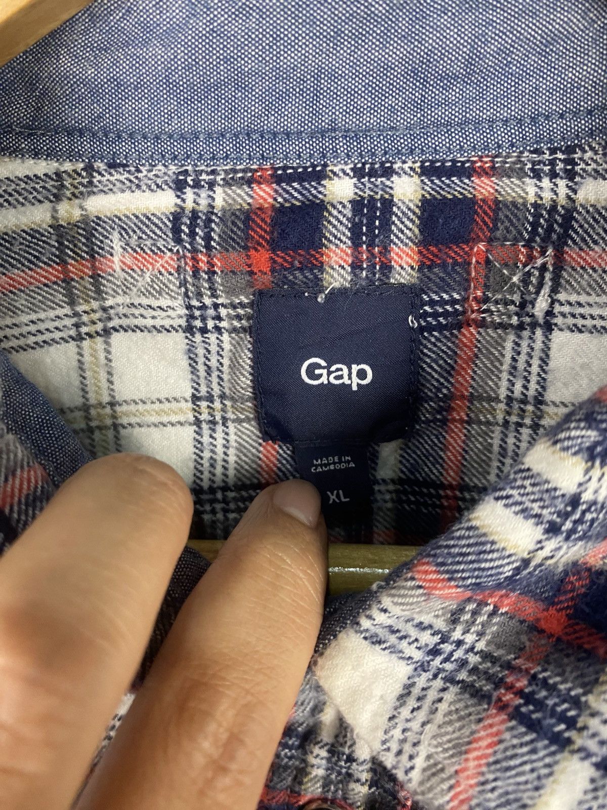 Gap GAP Flannel Shirt Size US L / EU 52-54 / 3 - 3 Thumbnail