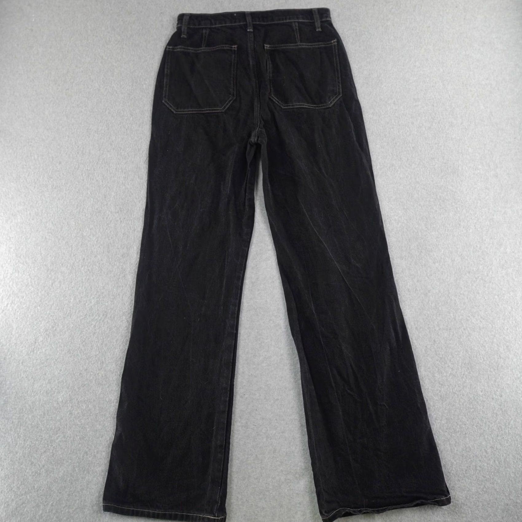 Reformation Reformation Jeans Women's 29X32 Alyssa High Rise Wide Leg Black Denim Jeans Size 29" - 2 Thumbnail