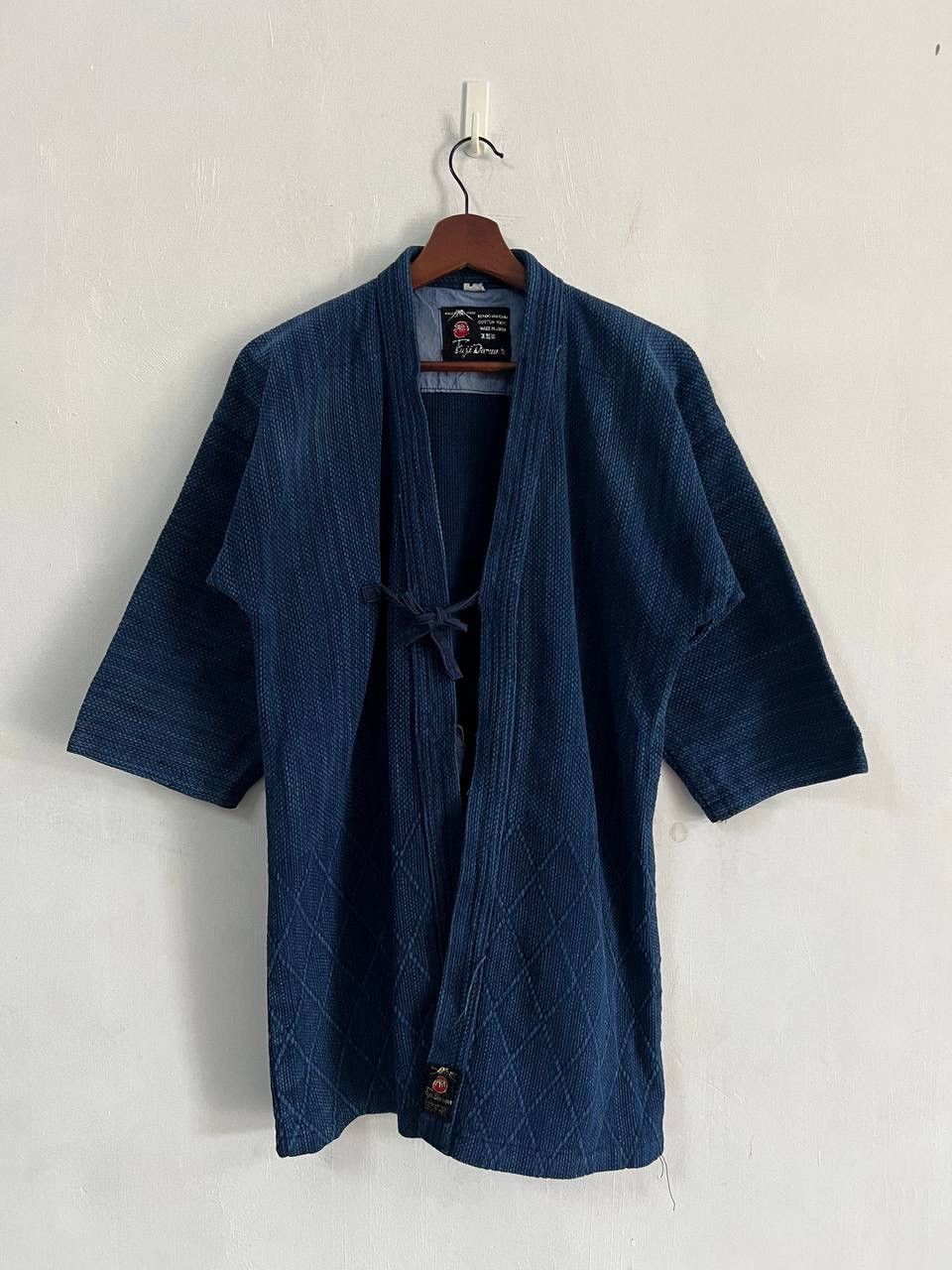 Vintage Vintage Kendo Boro Fuji Daruma Dyed Kimono Jacket Size US L / EU 52-54 / 3 - 4 Thumbnail