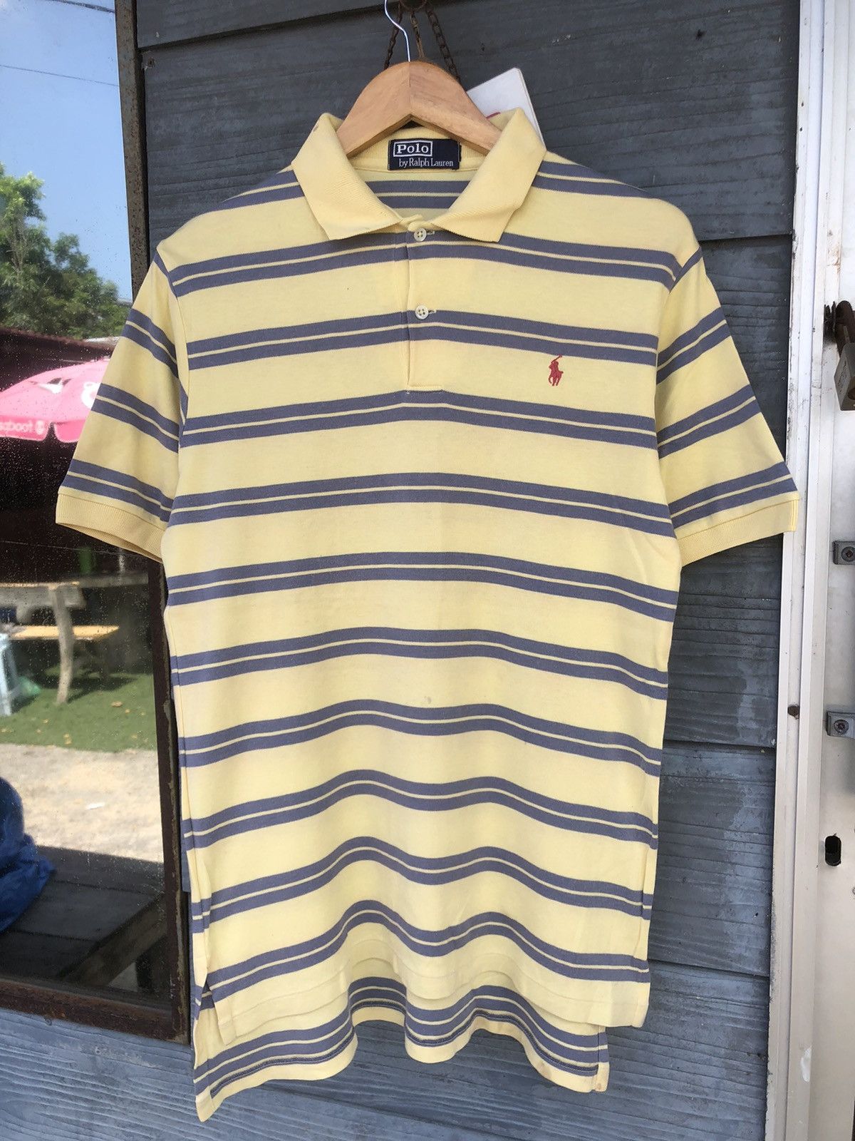 Polo Ralph Lauren Vintage Polo Ralph Lauren Stripe Polo Shirt Size US M / EU 48-50 / 2 - 2 Thumbnail
