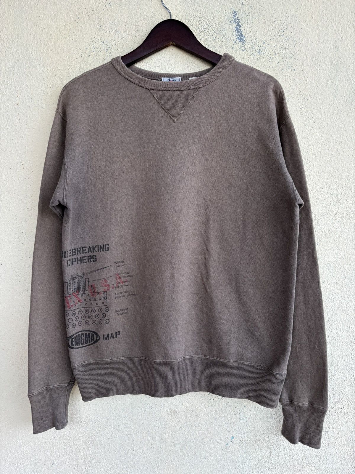 Avirex Unit 75 Codebreaking Ciphers Site Map Sweatshirt