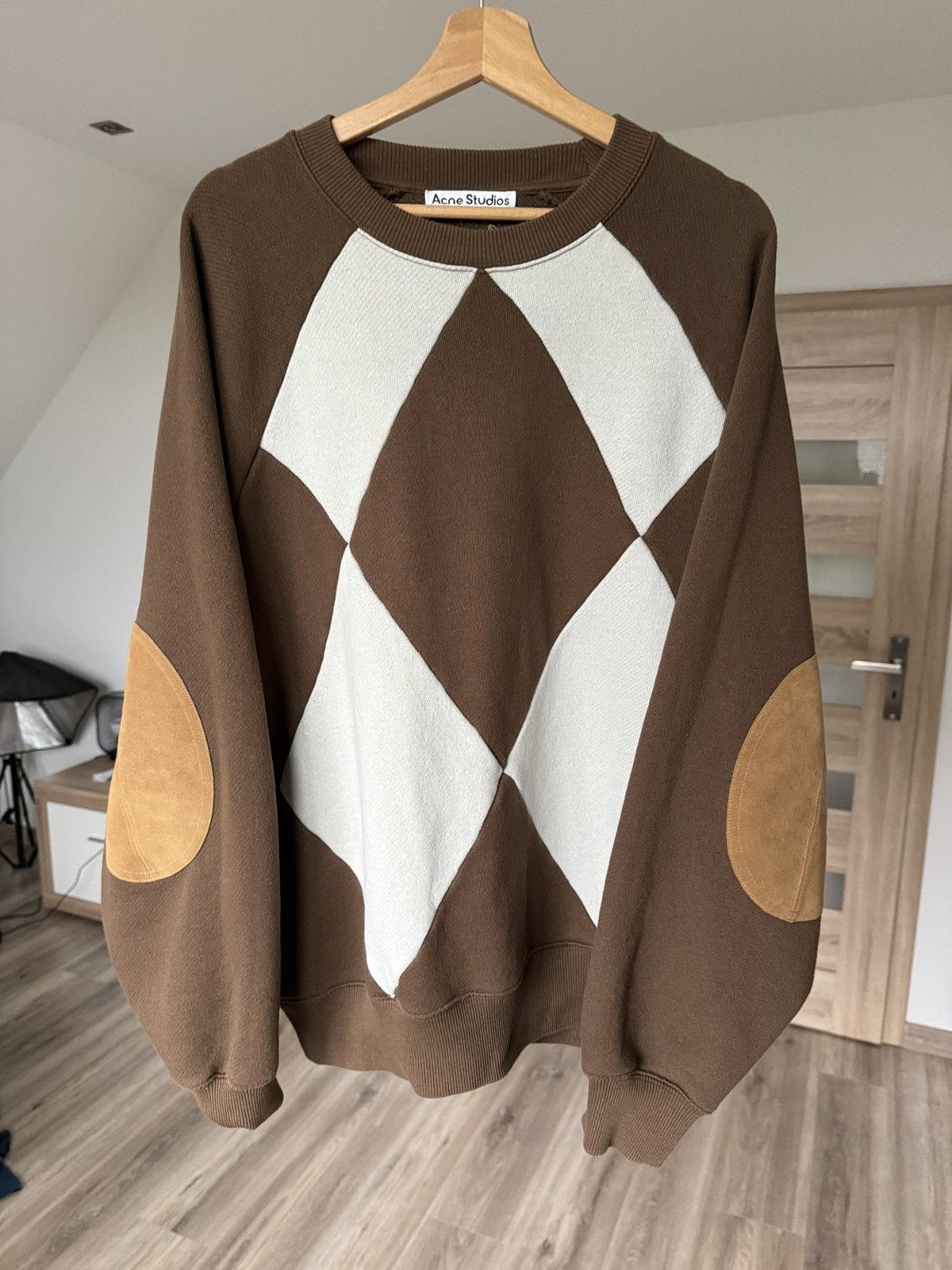 Acne Studios Acne Studios Argyle Sweatshirt Oversized Sweatshirt Size US M / EU 48-50 / 2 - 1 Thumbnail