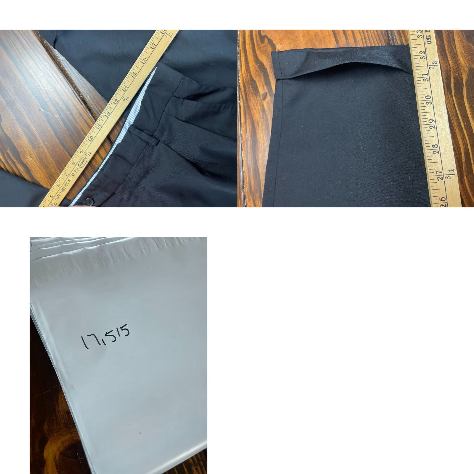 Vintage Kirkland Signature Pants Men's 34x34 Black Dress Pants Cuffed Flat Front Regular Inseam 34 Size US 34 / EU 50 - 8 Thumbnail