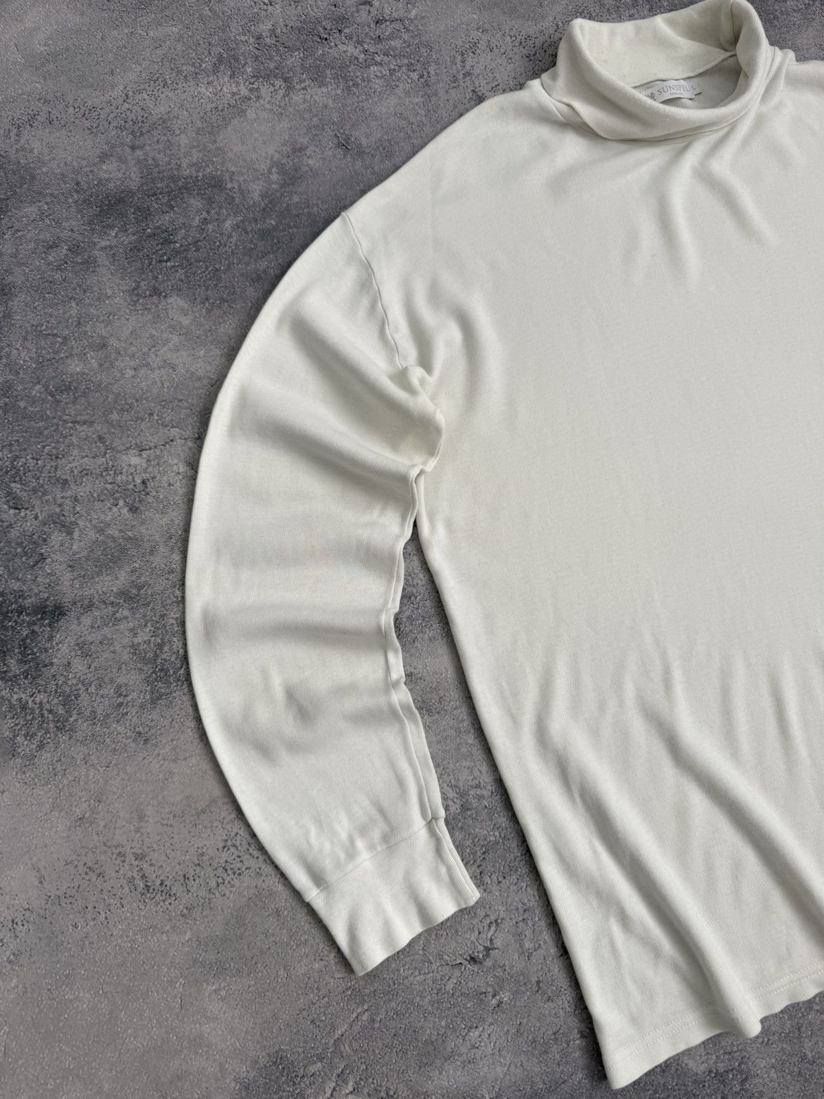Sunspel Sunspel White Turtleneck Long Sleeve T-Shirt Tee Vintage Y2K Size US L / EU 52-54 / 3 - 9 Thumbnail