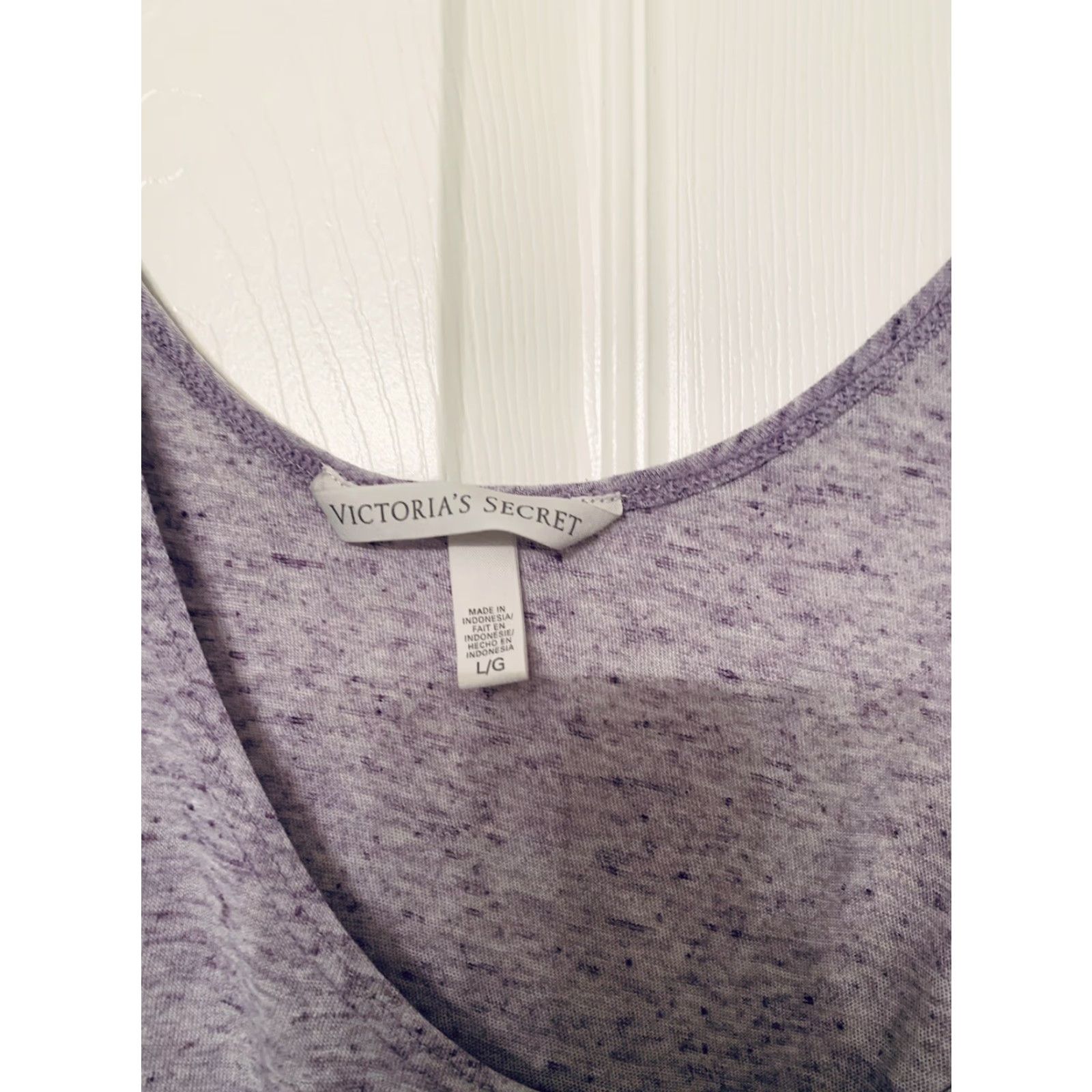 Victoria's Secret Victoria’s Secret Tank Purple L Heather Tank Top Women Sleeveless Solid Basic Large Size L / US 10 / IT 46 - 2 Thumbnail
