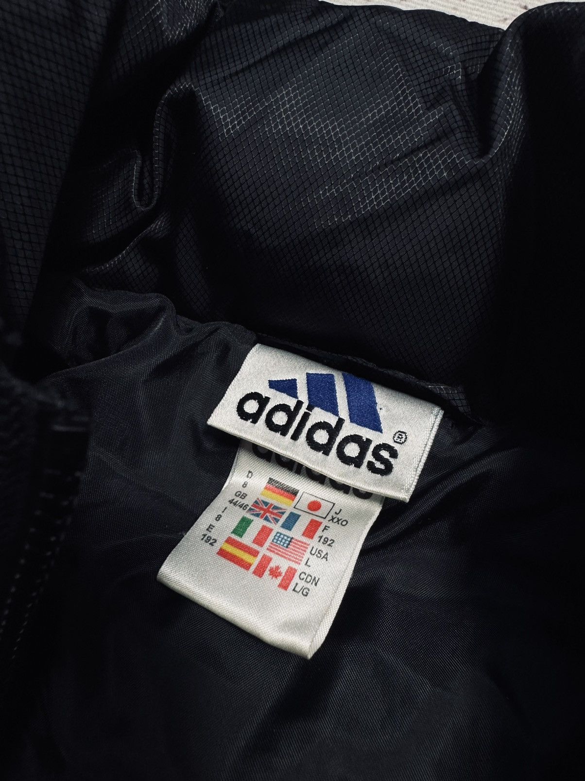 Adidas × Vintage ADIDAS 90s VINTAGE DOWN PUFFER JACKET DRILL Y2K Size US L / EU 52-54 / 3 - 4 Thumbnail