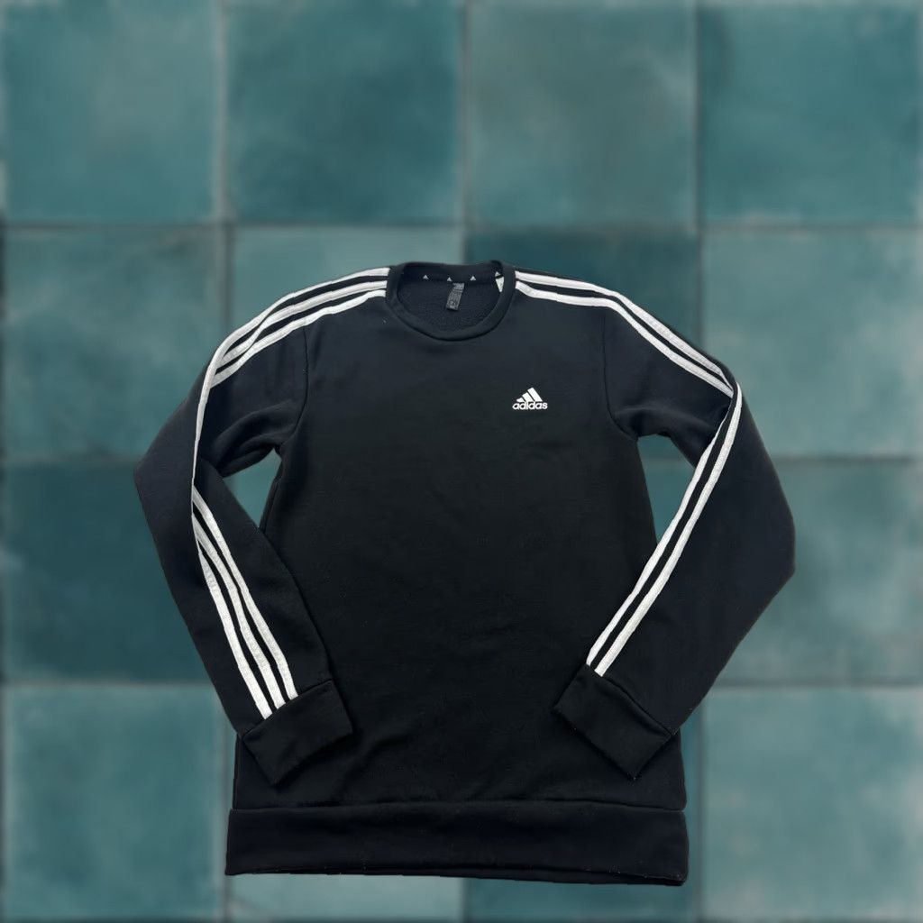 Adidas Adidas Sweatshirt Mens Small Black Crew Neck Pullover Mini Logo Primegreen Size US S / EU 44-46 / 1 - 1 Thumbnail