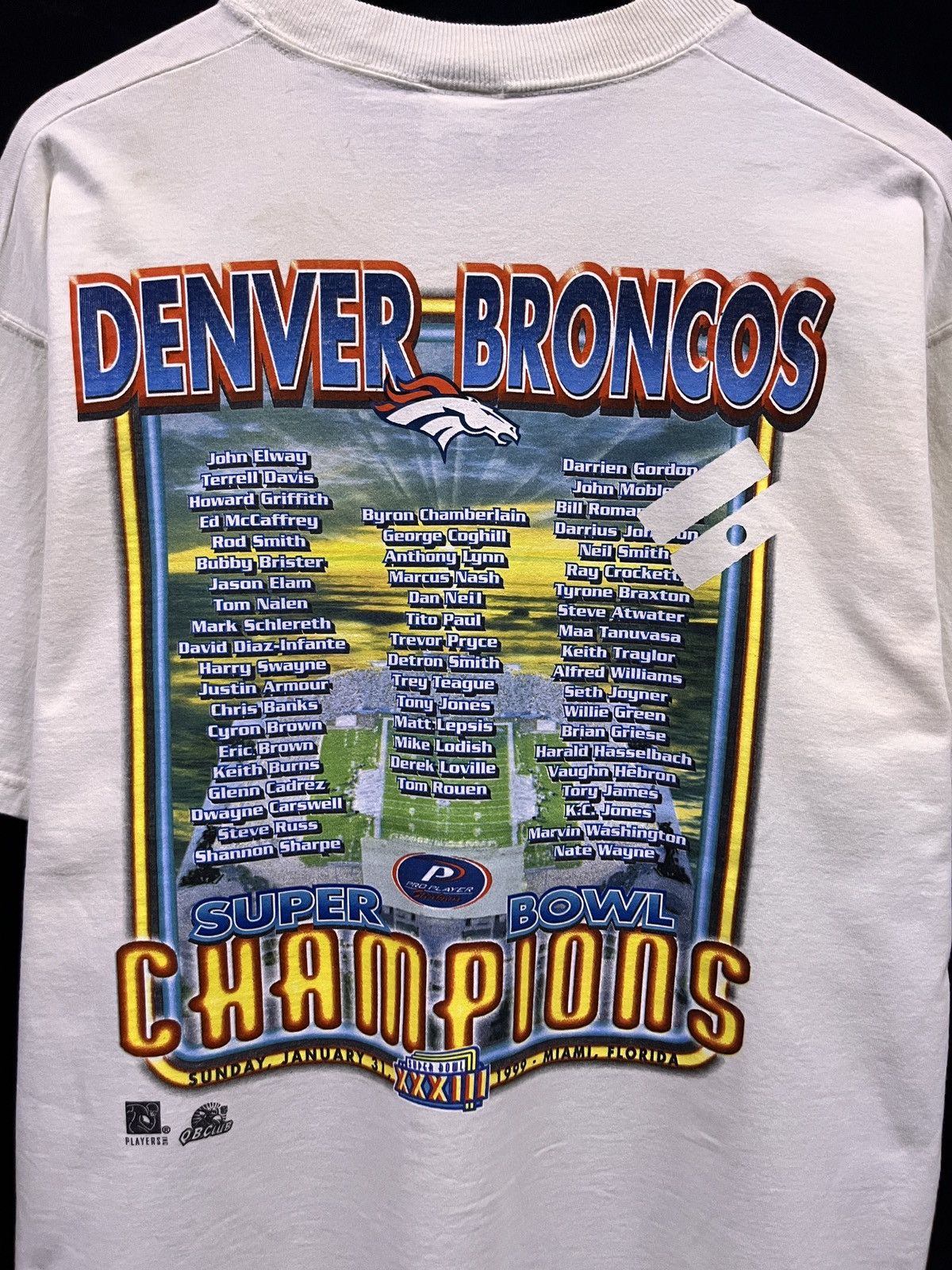 MLB VINTAGE 1999 PRO PLAYER DENVER BRONCOS TSHIRT Size US L / EU 52-54 / 3 - 9 Thumbnail