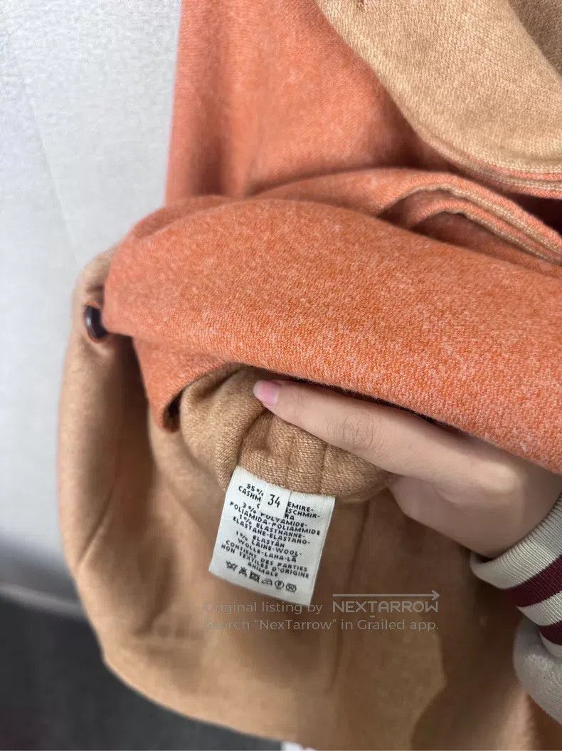 Hermes Hermes Orange Fleece Long Coat Size XXS / US 00 / IT 34 - 4 Thumbnail
