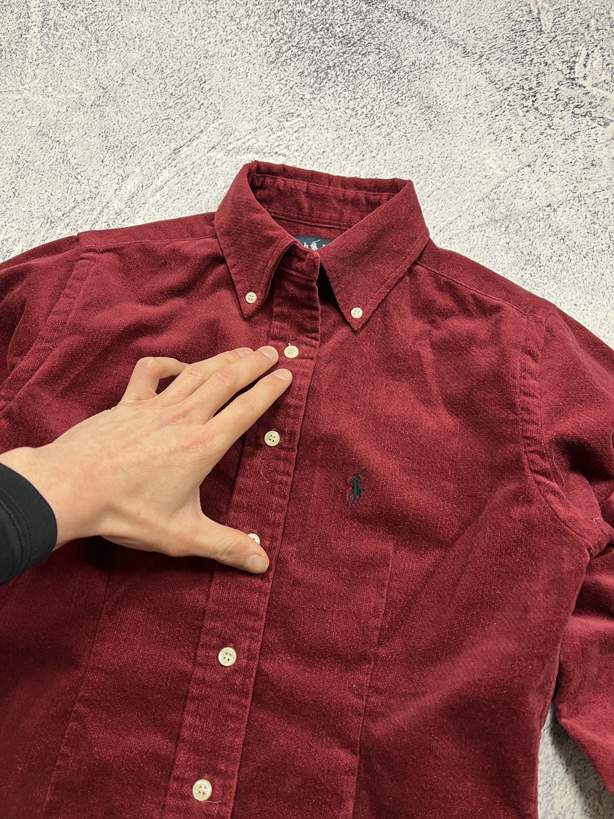 Polo Ralph Lauren × Vintage 🔥 Vintage Polo Ralph Lauren Velour Cropped Jacket Luxury Y2k Size S / US 4 / IT 40 - 5 Thumbnail