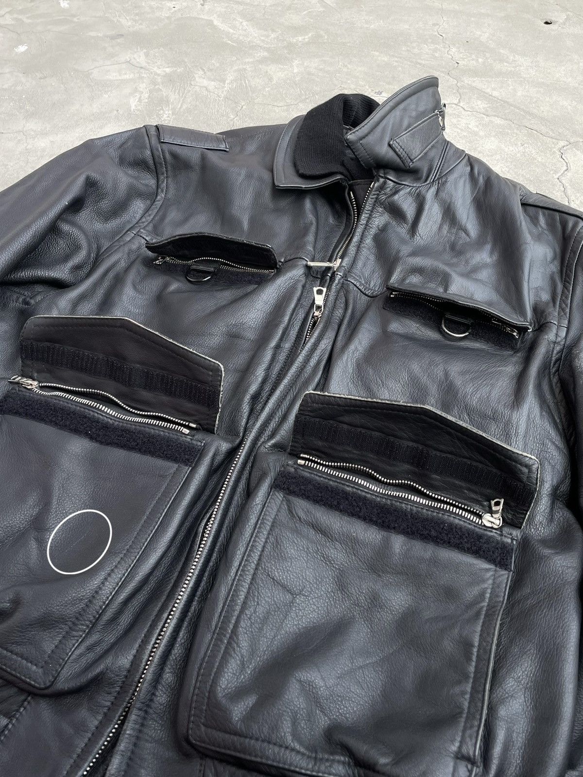 Vintage 1994 German Police Officer’s Jacket; Tanned Lambskin; Riri Size US XXL / EU 58 / 5 - 19 Thumbnail