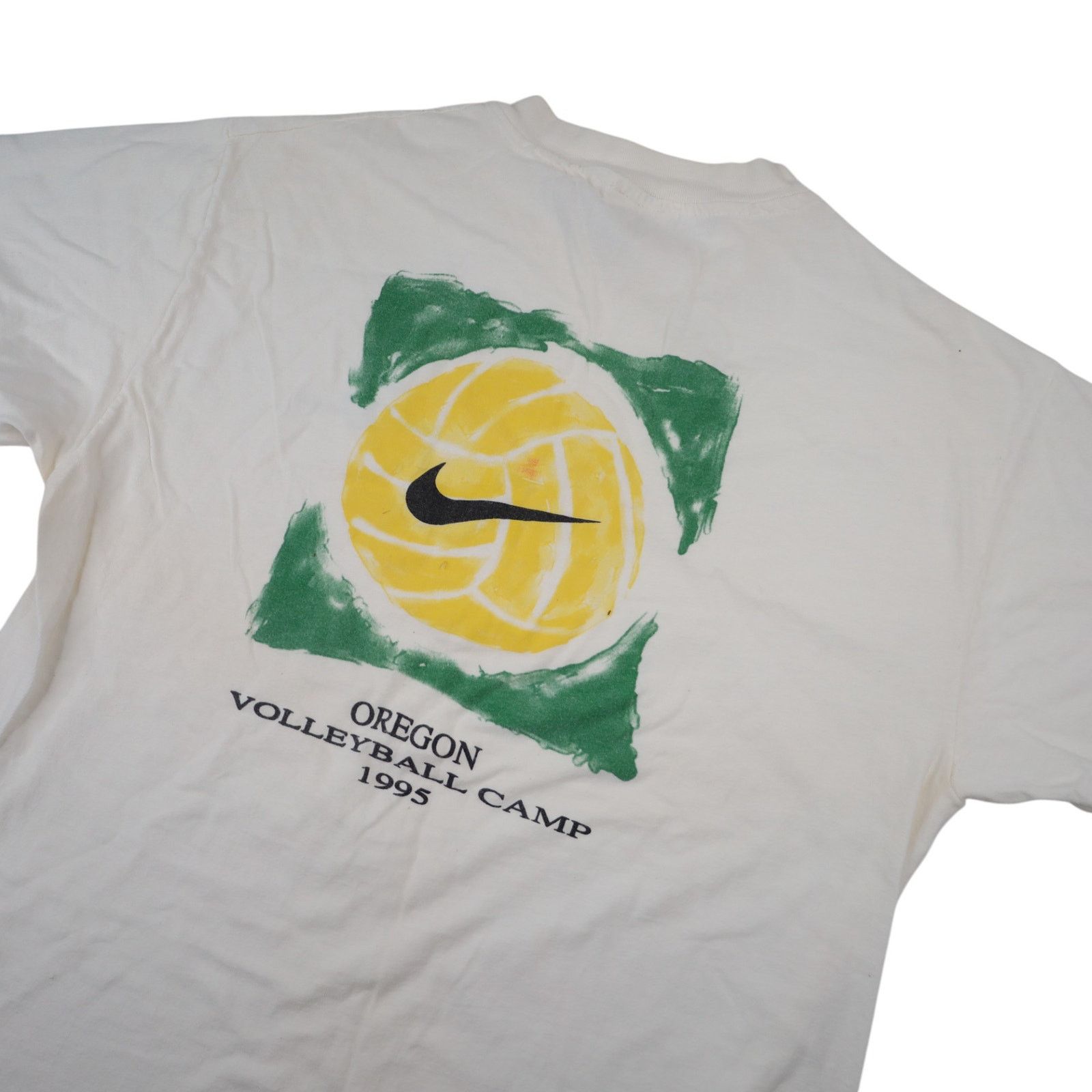 Nike × Vintage Vintage 1995 Nike Oregon Volleyball Camp Graphic T Shirt Size US L / EU 52-54 / 3 - 11 Thumbnail