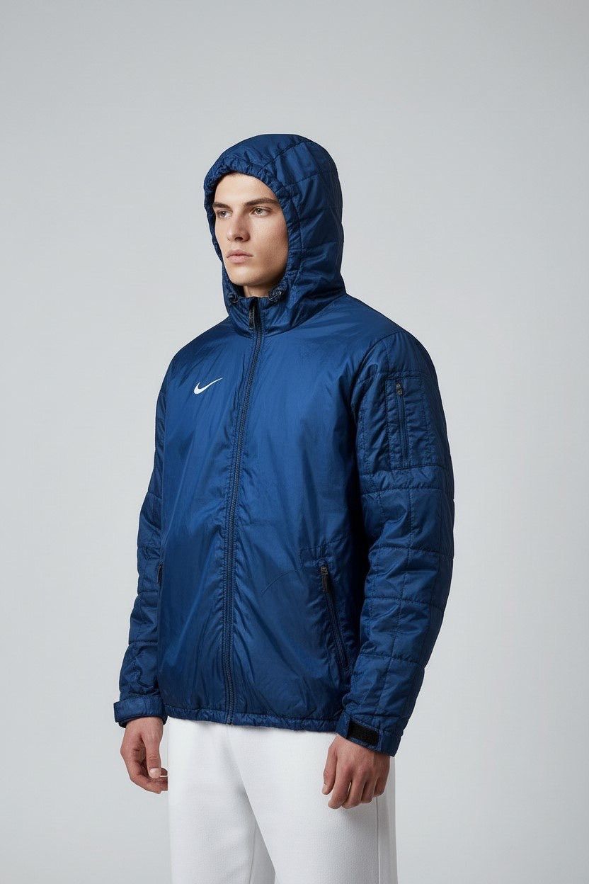 Nike 90s Nike Vintage Swoosh Logo Retro Outdoor Jacket Rare Size US L / EU 52-54 / 3 - 3 Thumbnail