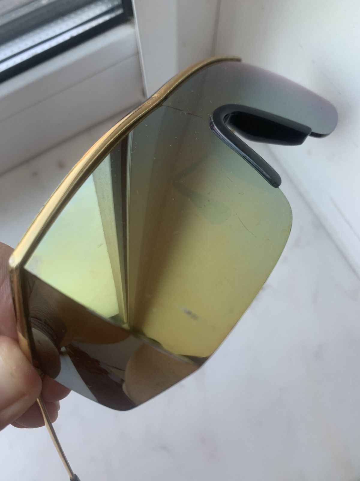 Versace 🔴 GIANNI VERSACE Sunglasses Mod 790 Shield Mask Mirror 90s Size ONE SIZE - 15 Thumbnail