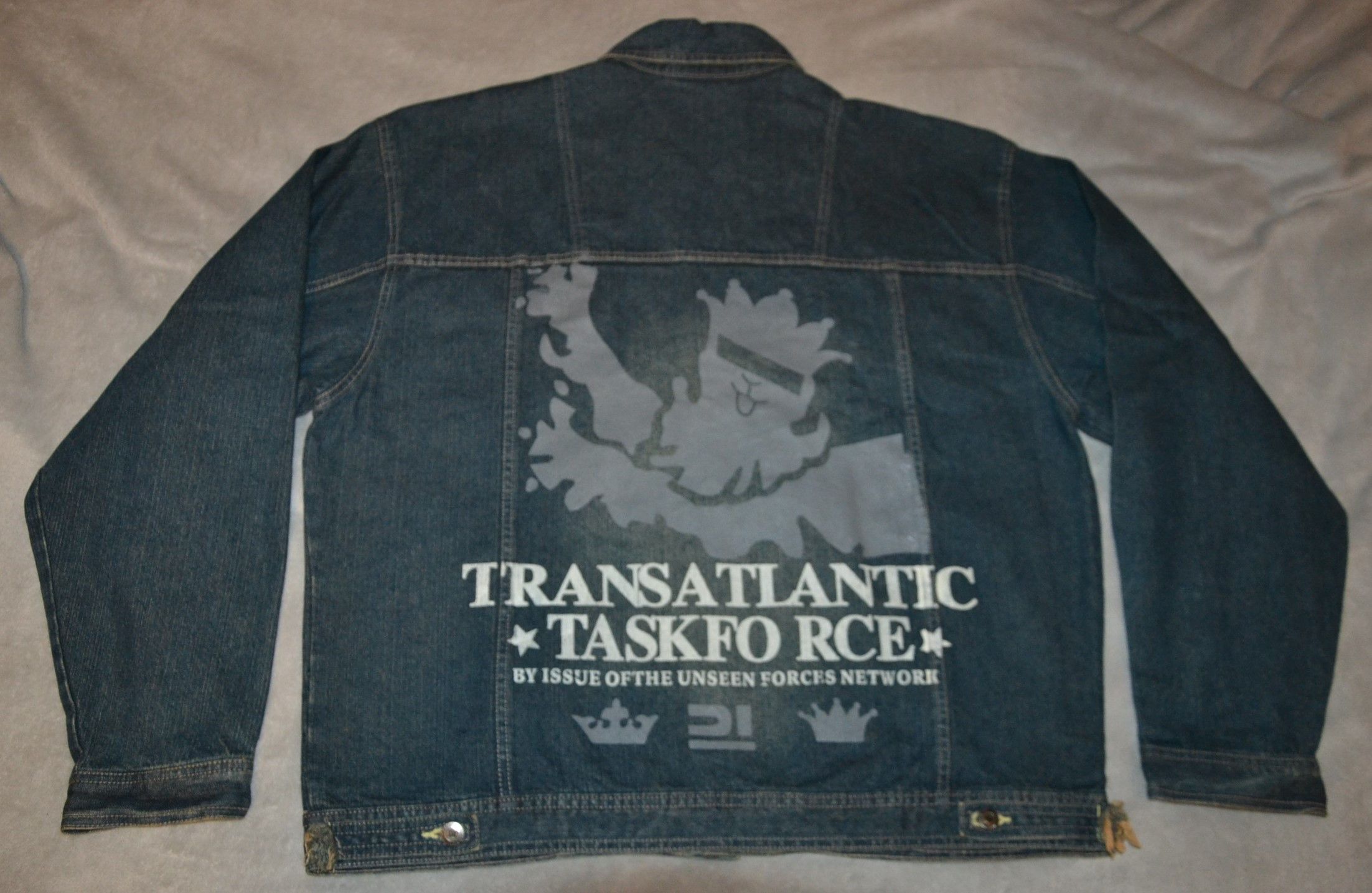 image of Vintage Down Impact Usa Denim Jeans Jacket XL Transatlantic in Blue, Men's