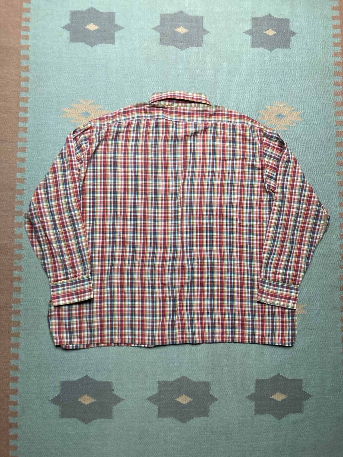 JCPenney VTG 70s JCPenney plaid shirt lightweight 18-18.5 XXL Size US XXL / EU 58 / 5 - 7 Thumbnail