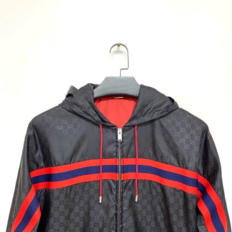 Gucci Gucci Full print black and red zipper jacket 2501-Nextarrow Size US S / EU 44-46 / 1 - 5 Thumbnail