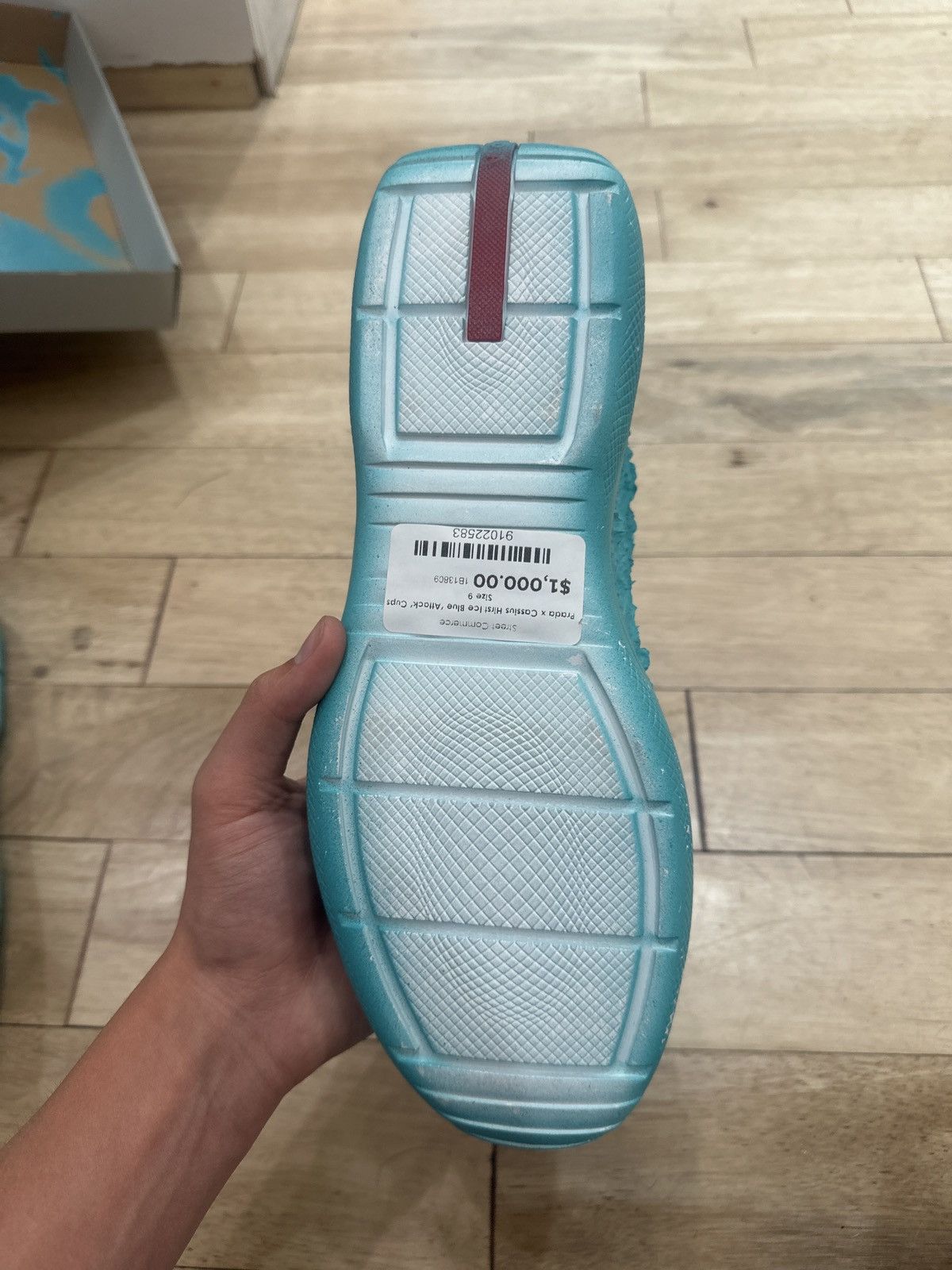 Prada Prada x Cassius Hirst Ice Blue 'Attack' Cups Size 9 Size US 10.5 / EU 43-44 - 11 Thumbnail