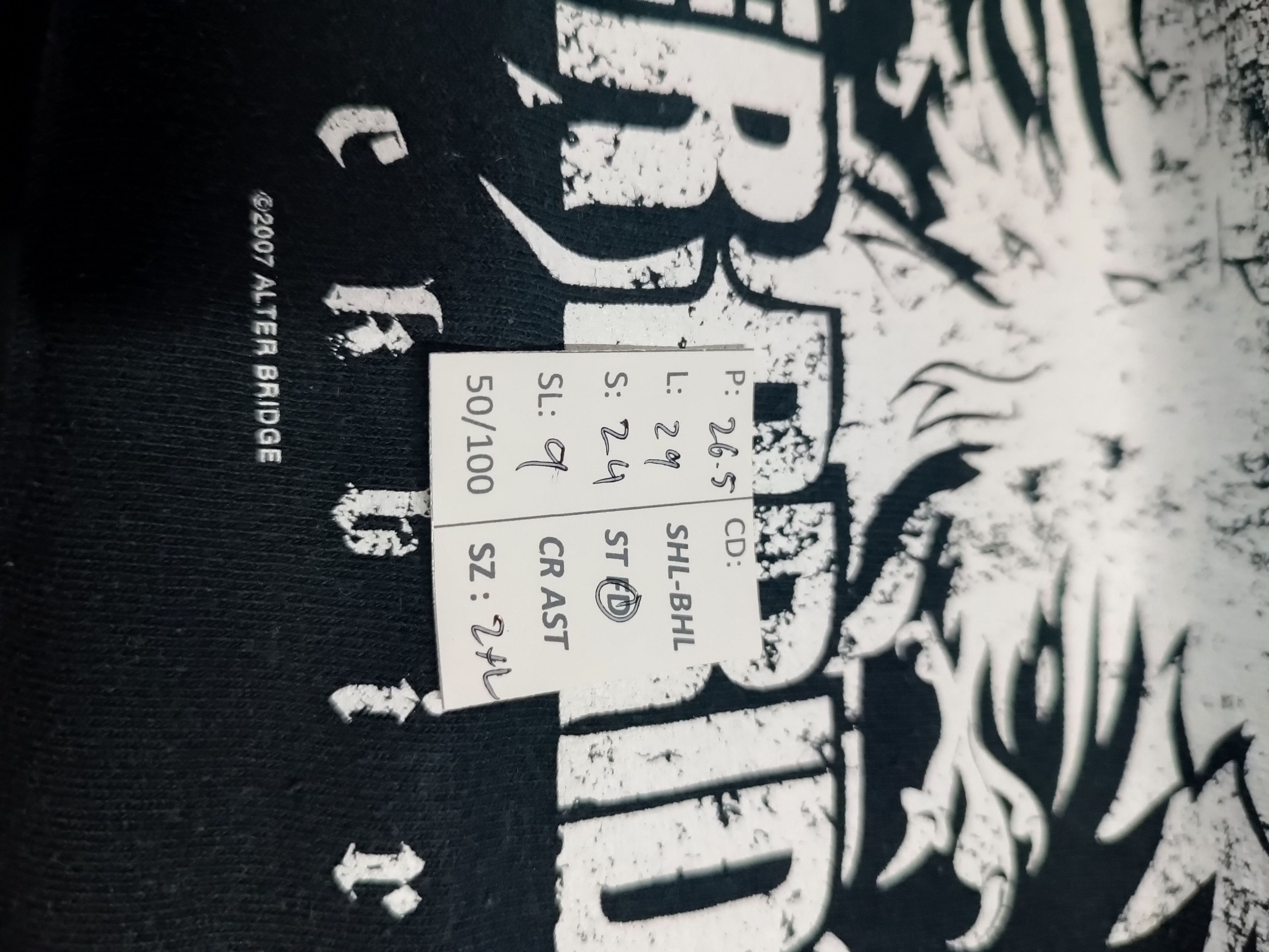 Vintage VINTAGE '07 ALTER BRIDGE TOUR TEE BENJAMIN CREED POD Size US XXL / EU 58 / 5 - 16 Thumbnail