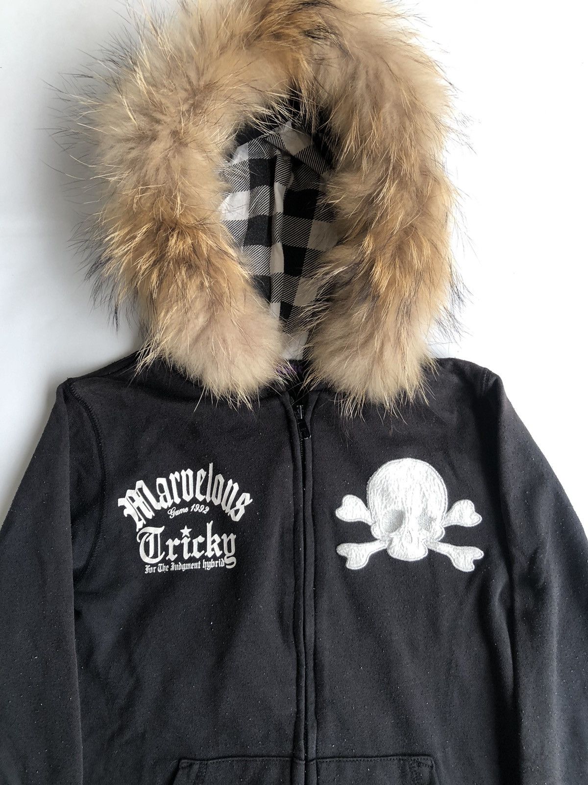 If Six Was Nine Japanese Poem Skull Zipp Fur Hoodie Ifsix Punk Rock Style Size US M / EU 48-50 / 2 - 5 Thumbnail