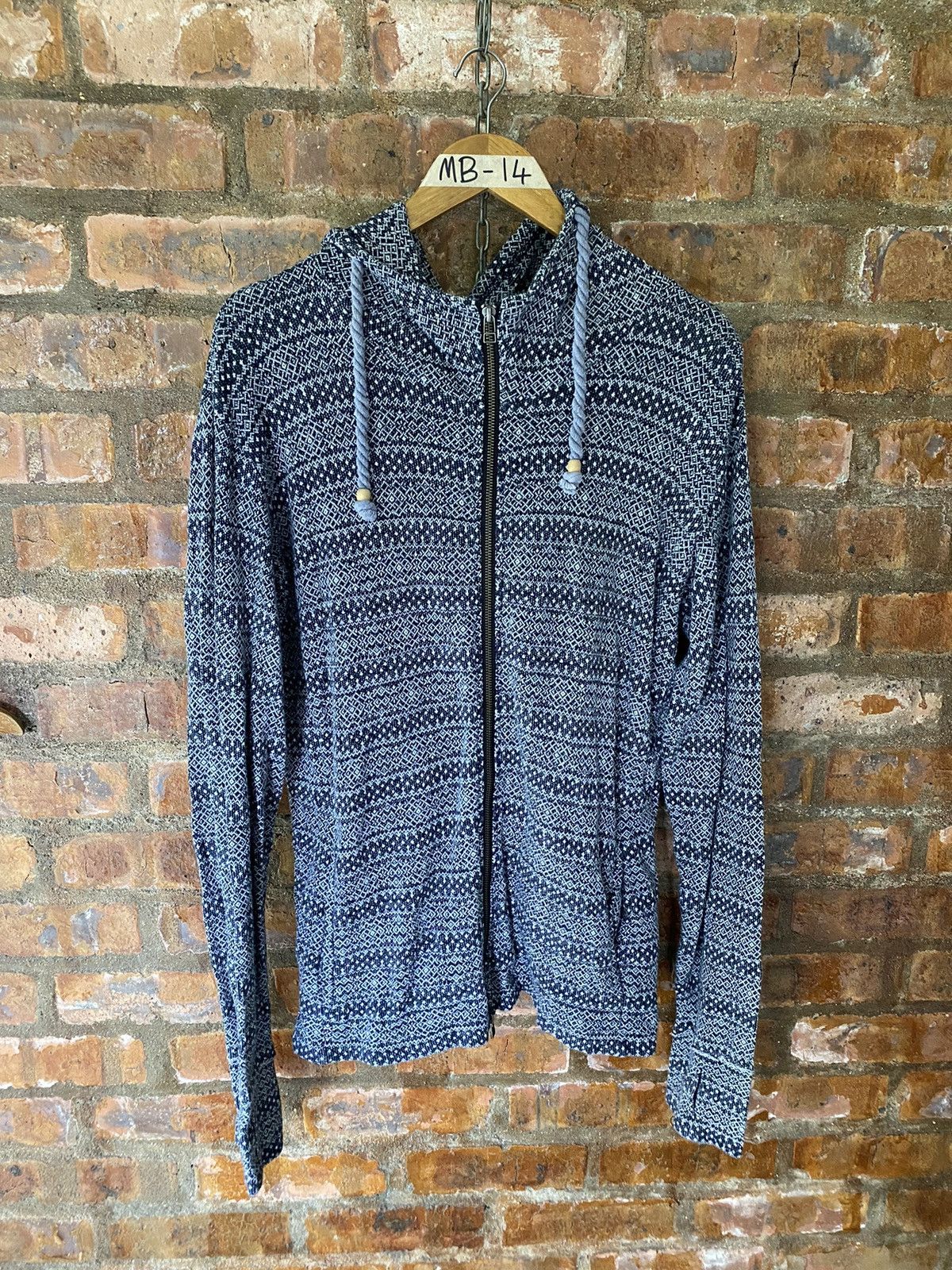 PPFM AW03 PPFM jacquard native Knit sleeve long hoodie Size US L / EU 52-54 / 3 - 2 Thumbnail