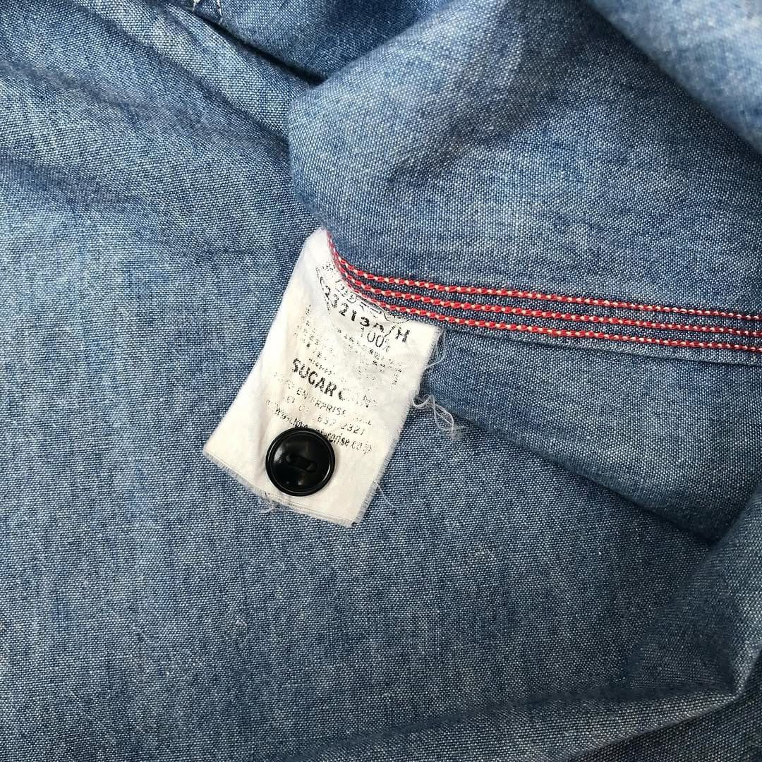 Japanese Brand × Sugar Cane × Toyo Enterprises Vintage sugarcane faded chambray workshirt Size US S / EU 44-46 / 1 - 13 Thumbnail