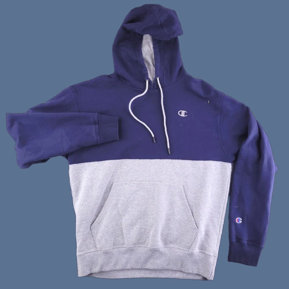 Champion Champion Hoodie Mens Medium Gray Colorblock Sweatshirt Size US M / EU 48-50 / 2 - 1 Thumbnail